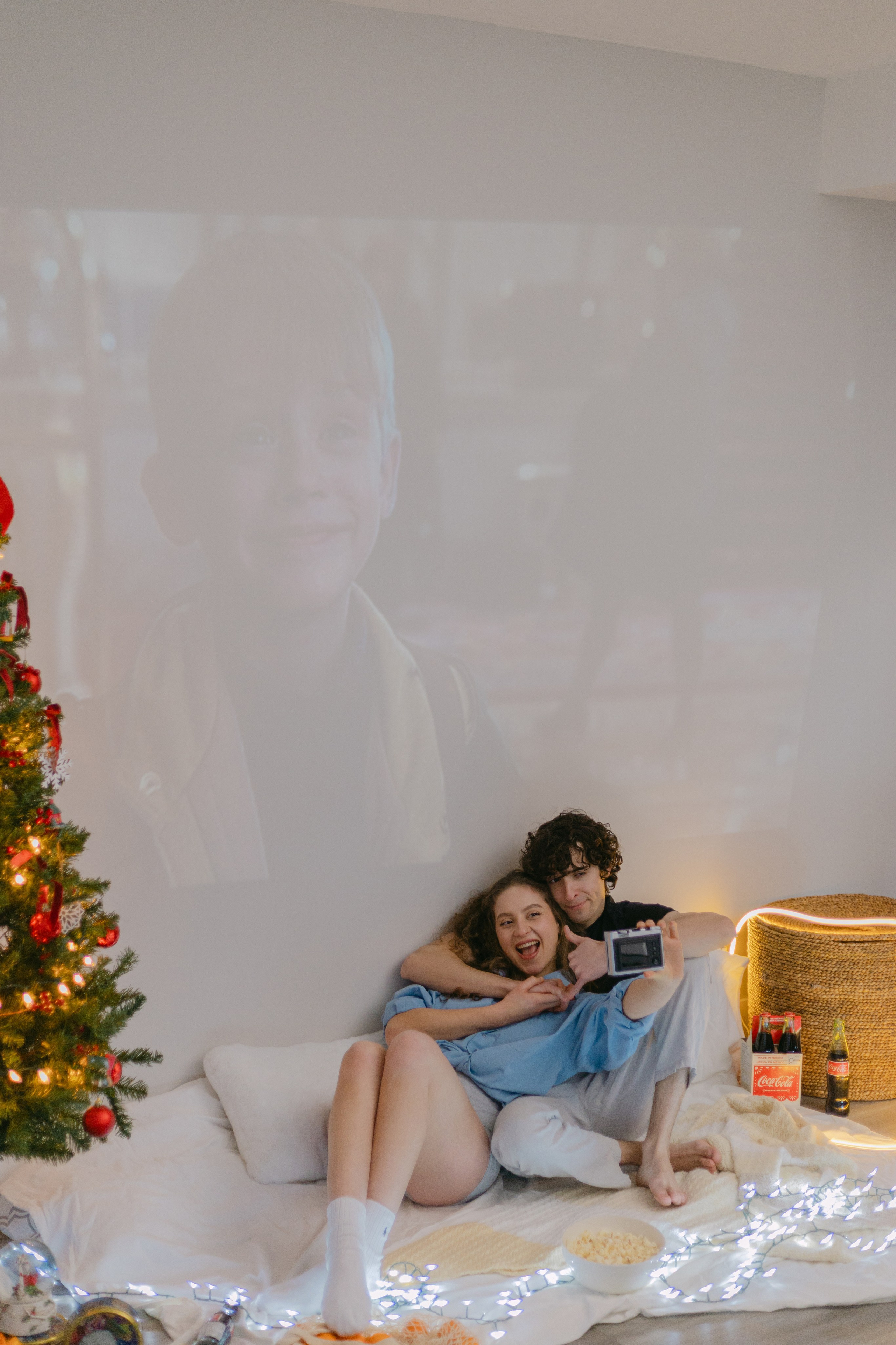 Christmas magic together. Home