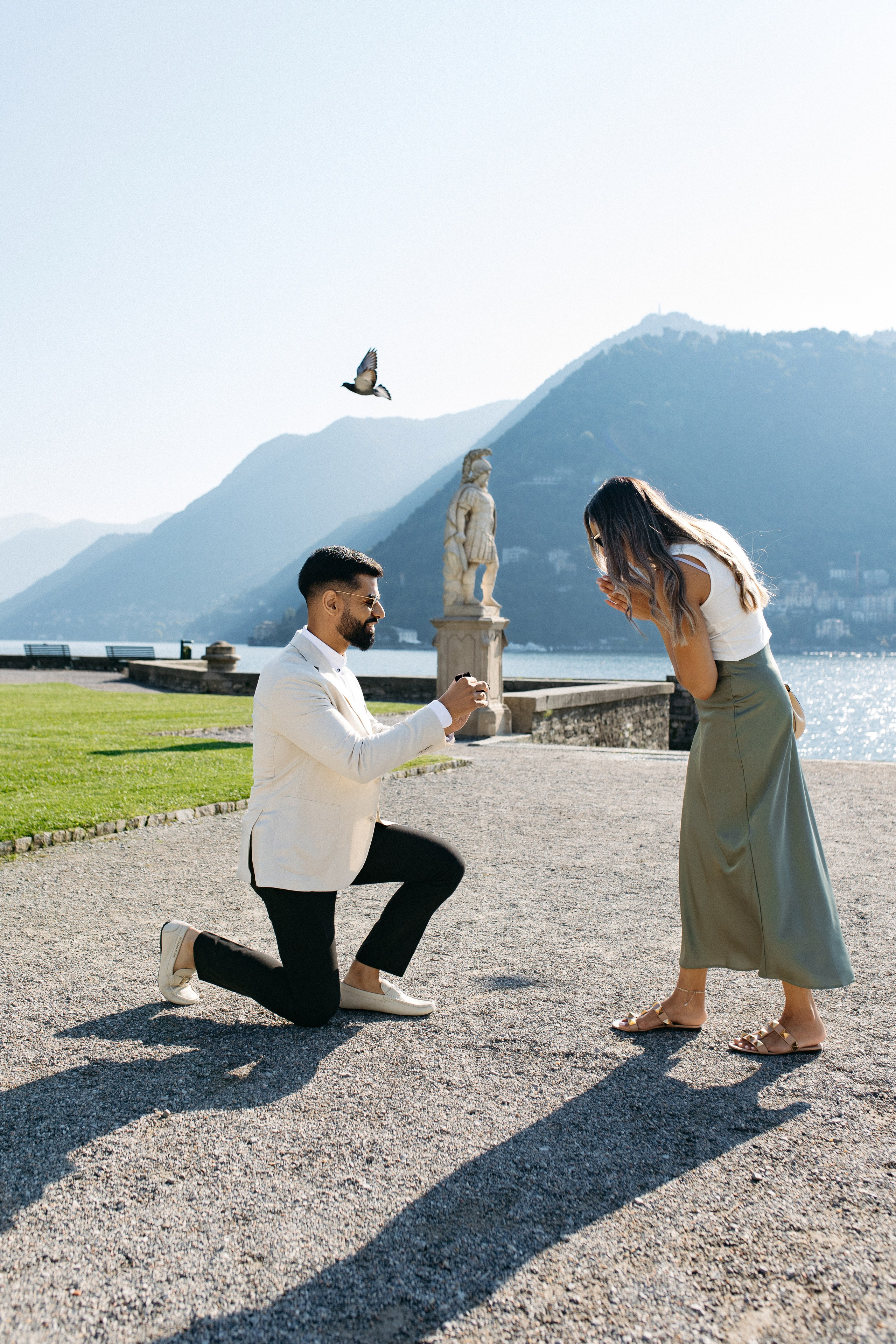 She said yes 💍. Wedding photographer in Italy