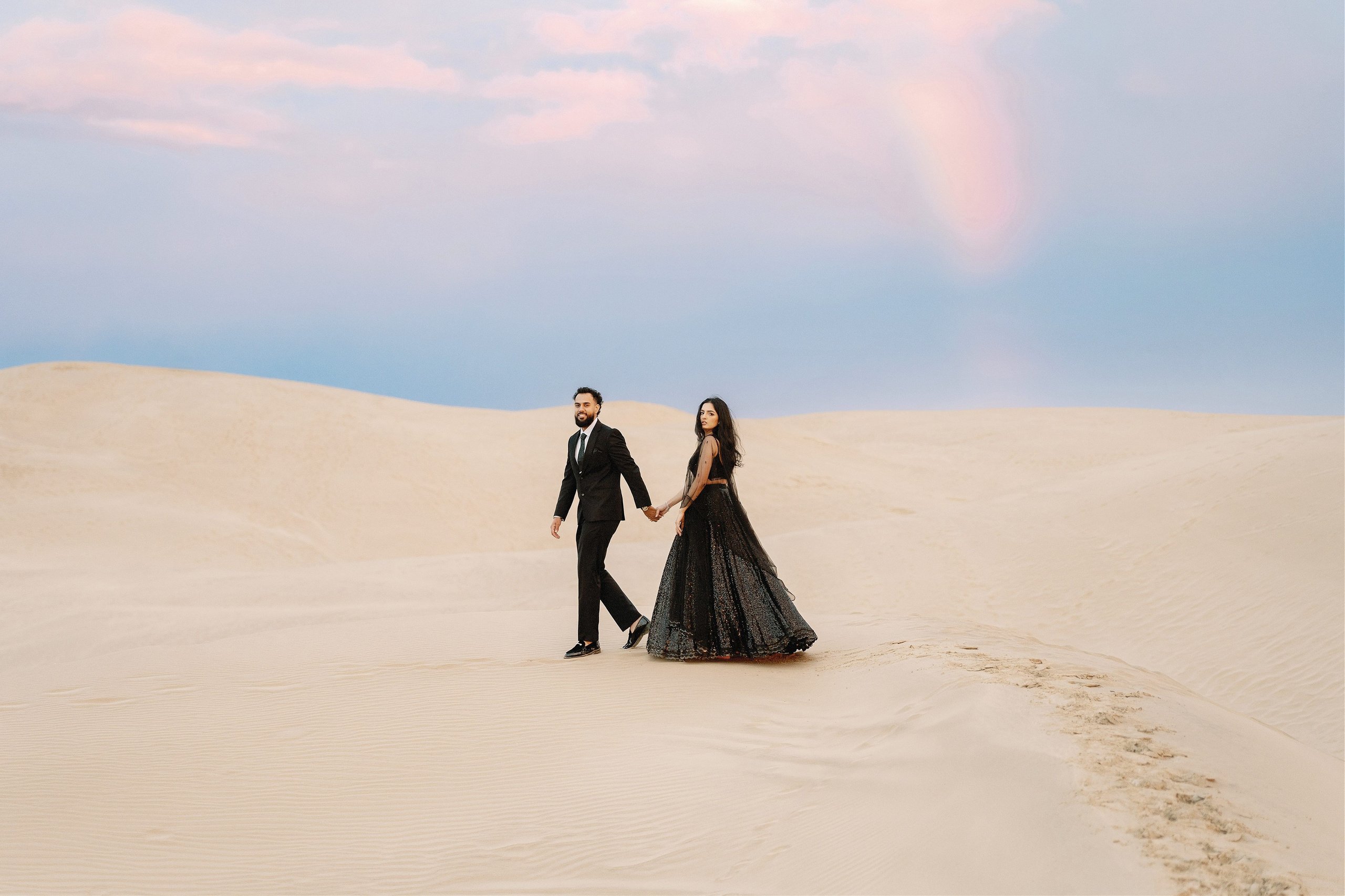 Elopement at Pismo Beach Sand Dunes, California. Wedding Photography & Videography Team in California, Los Angeles, San Francisco, San Diego and Travel
