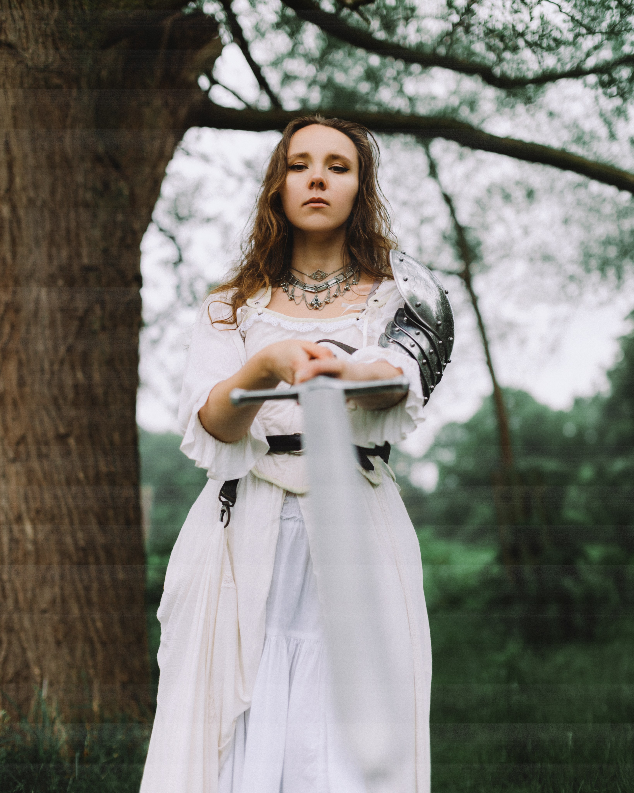 Moody Forest Princess Warrior Photoshoot. Moth & Moss Photography