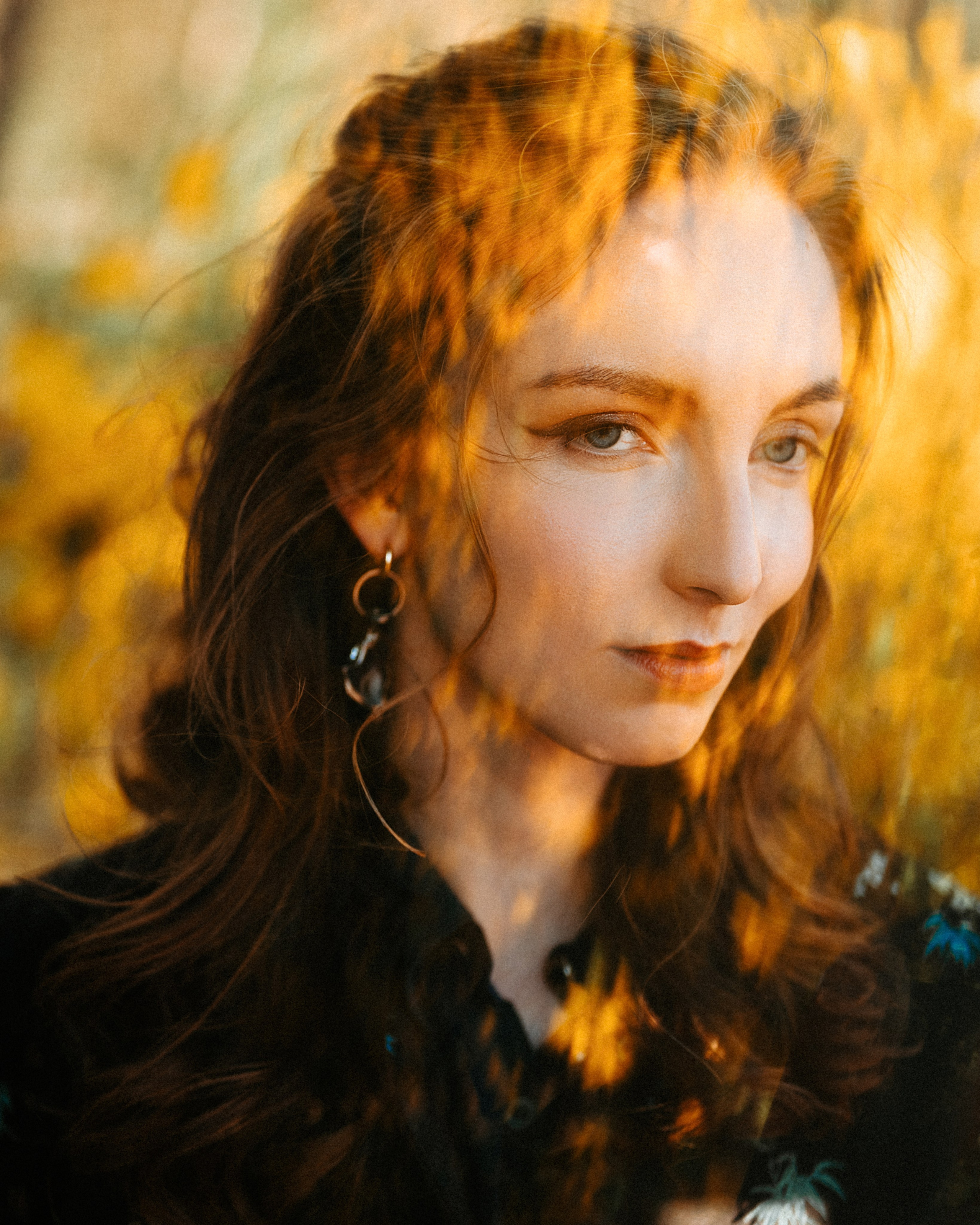 Spring Photoshoot in Yellow Flowers. Moth & Moss Photography