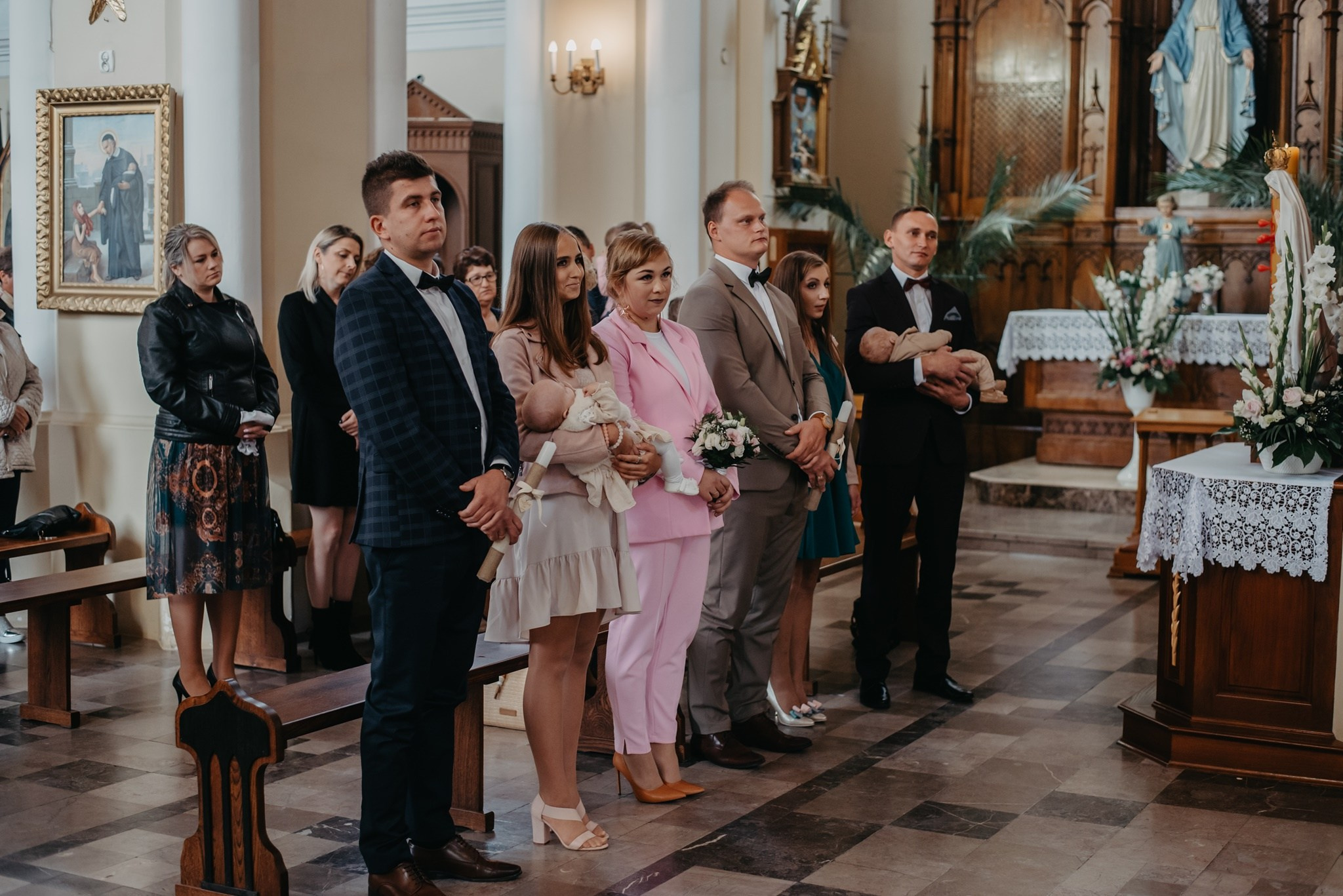 Chrzest Święty Tosi i Jasia. Dominika Strachacka Fotografia | Fotograf ślubny i rodzinny Opole Lubelskie Lublin