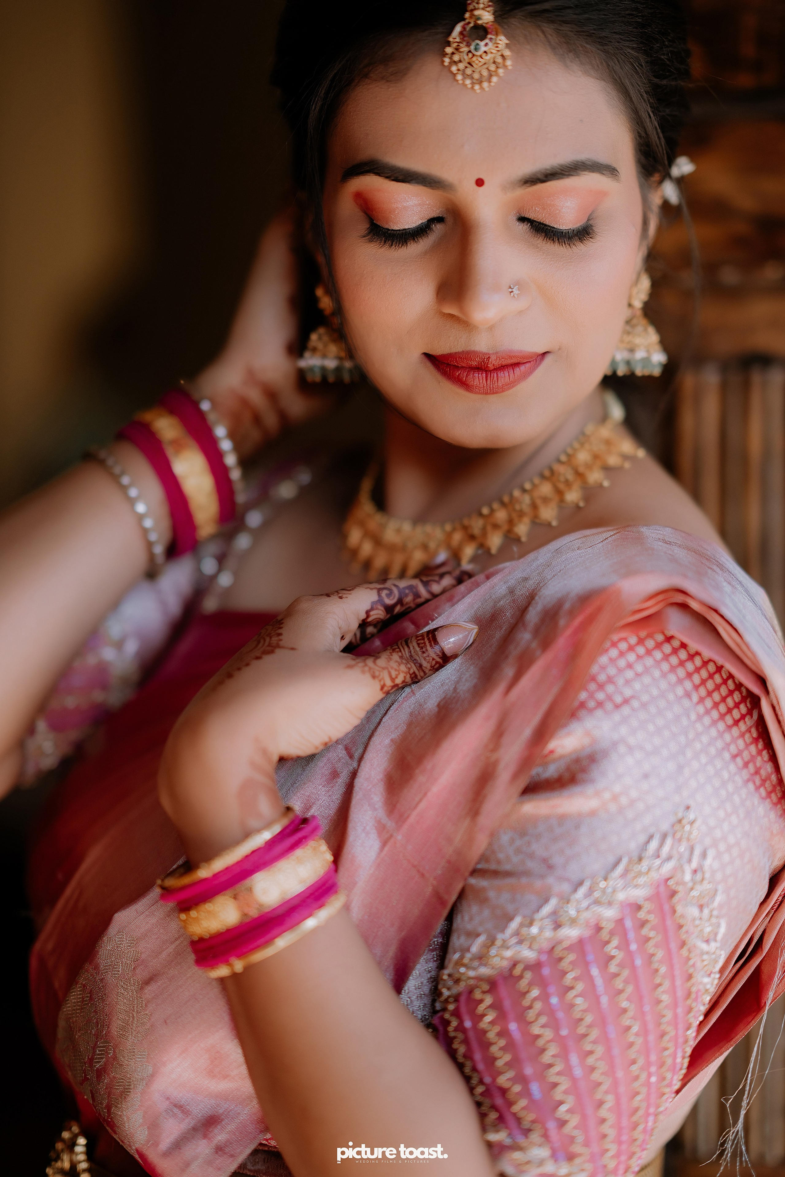 Wrapped in love and tradition. Fine art Wedding Photographers in India & Canada