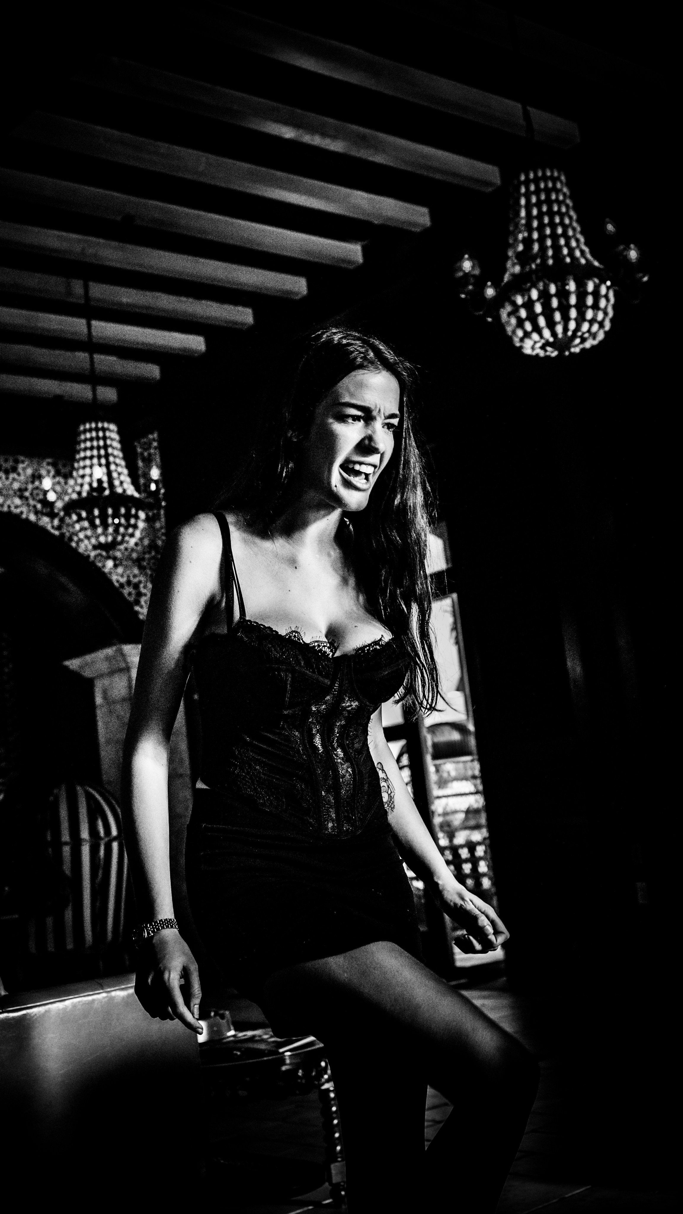 Burn Black and White Series. Out and About 239