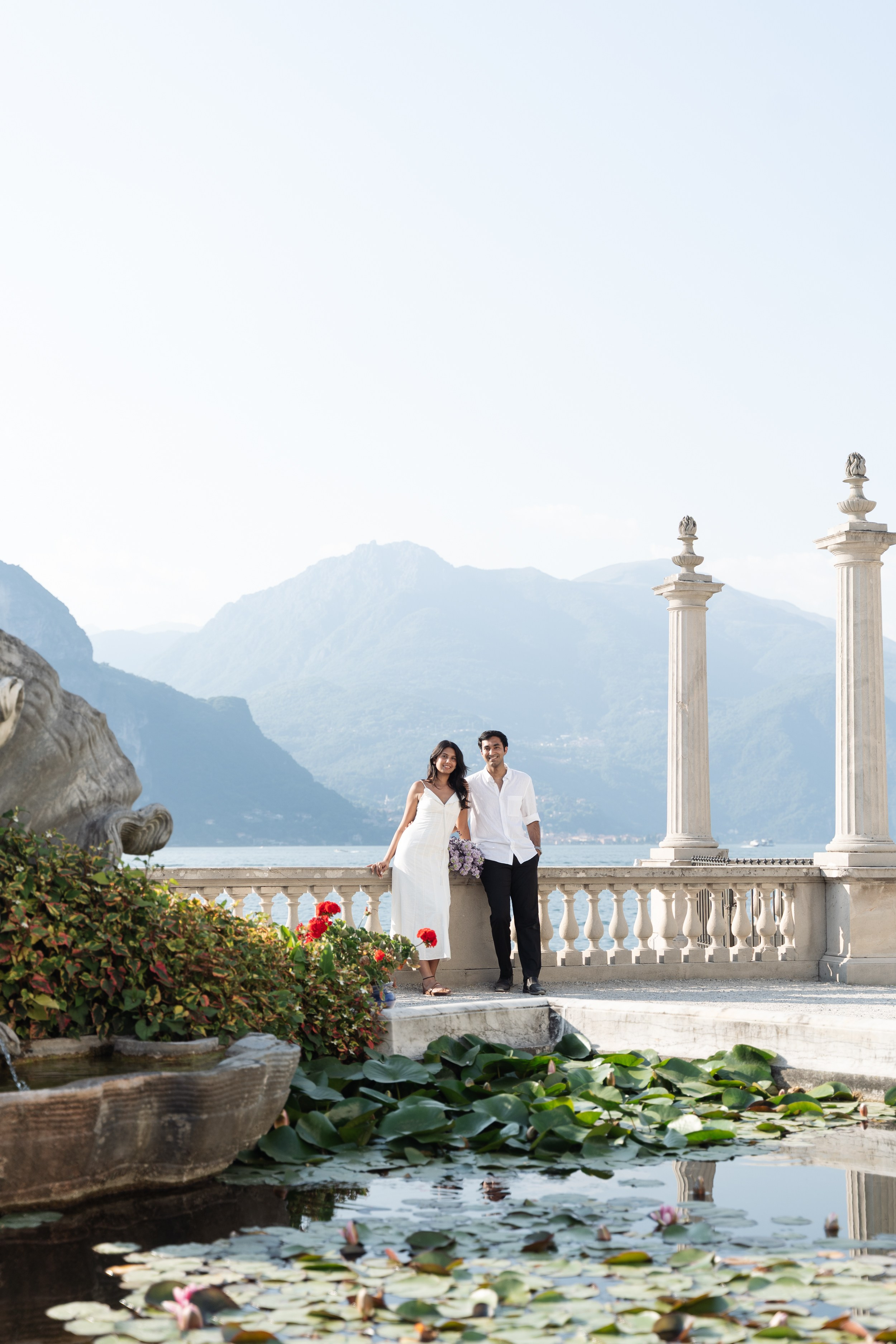 Secret Proposal at Villa Melzi, Lake Como. Lake Como Proposal Photographer | Surprise Proposals & Engagements