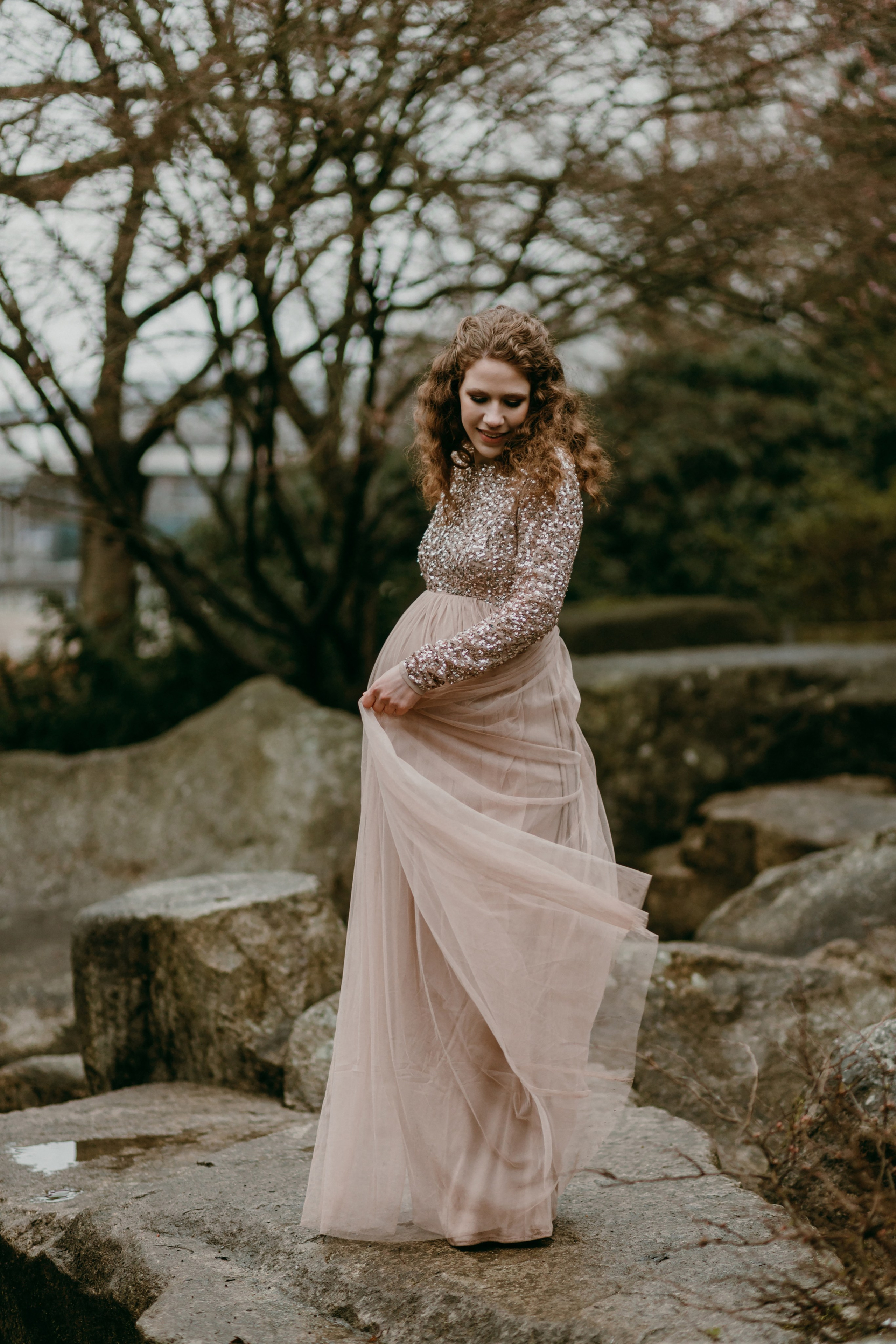 Babybauch-Fotoshooting in Planten un Blomen in Hamburg. Maria Chistyakovа — Fotografin in Karlsruhe, Baden-Baden und Umgebung