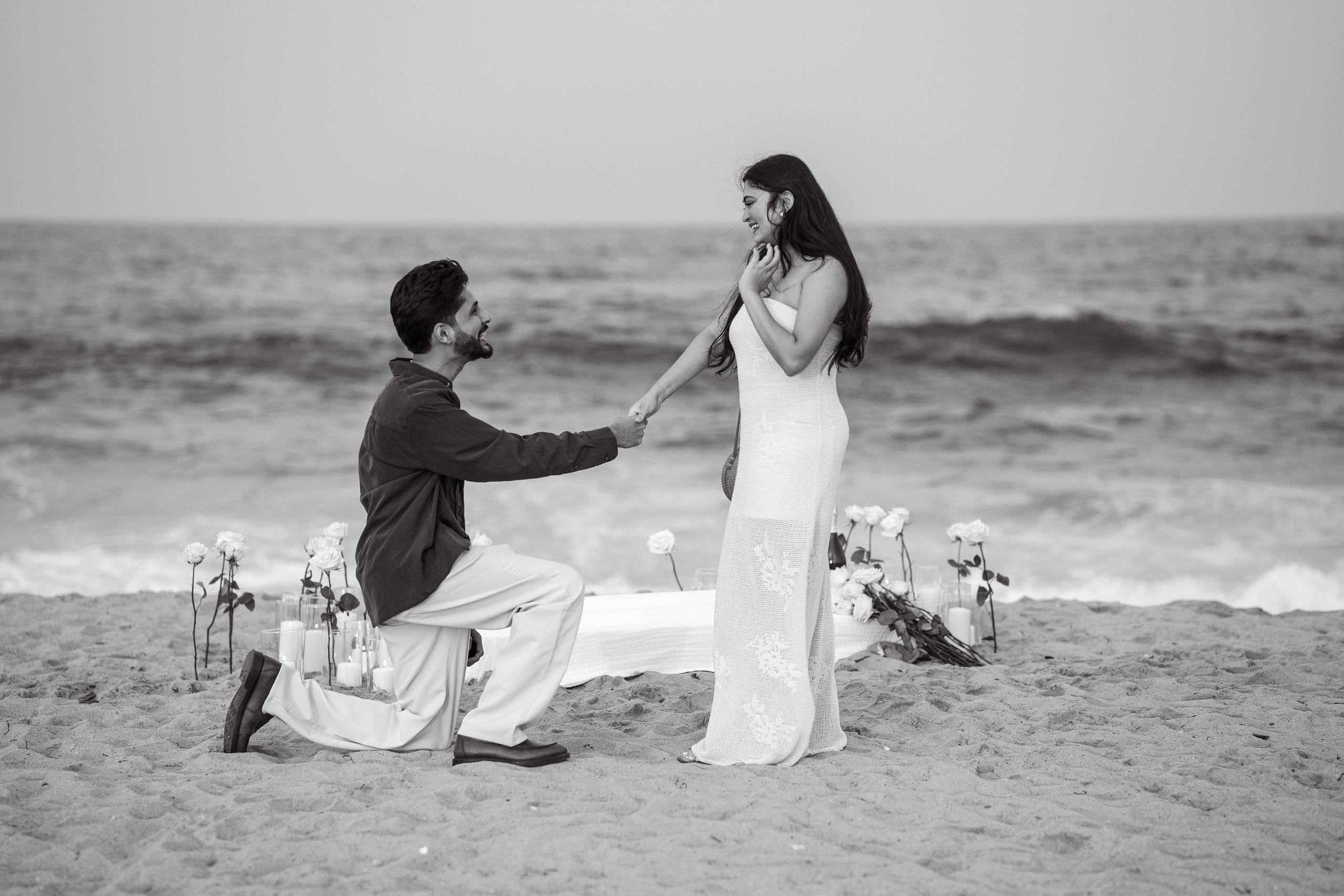 Beach engagement. New York + travel photographer
