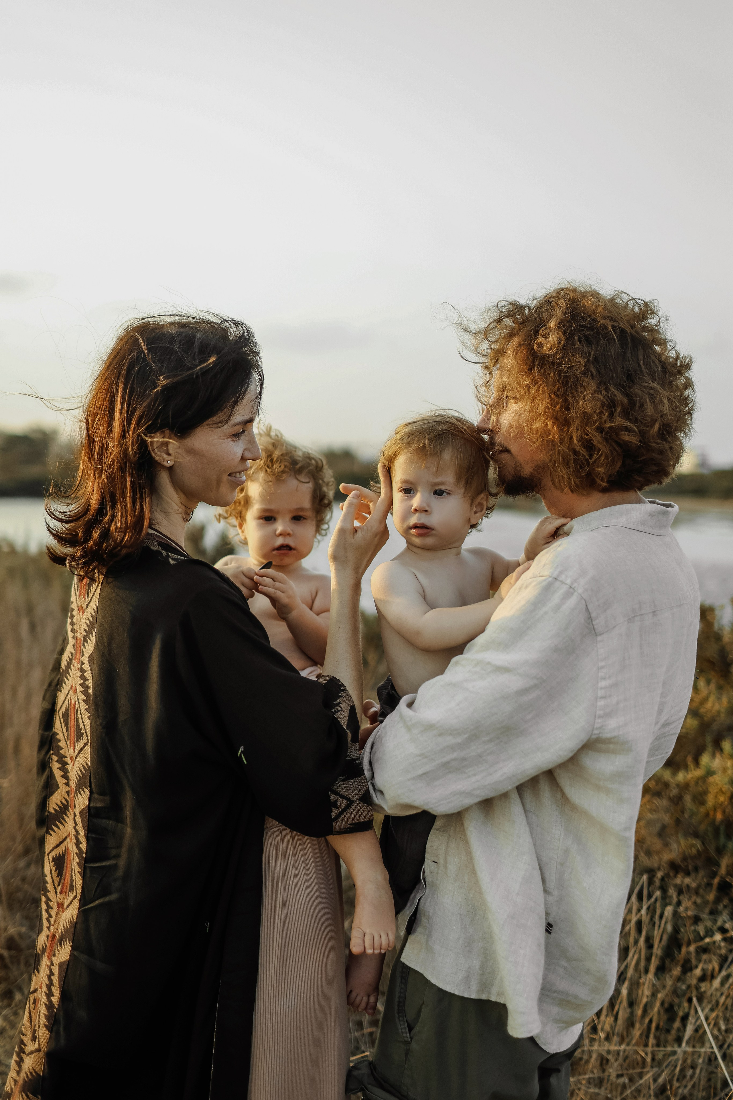 Little curls in Atlit. Family photographer in Israel