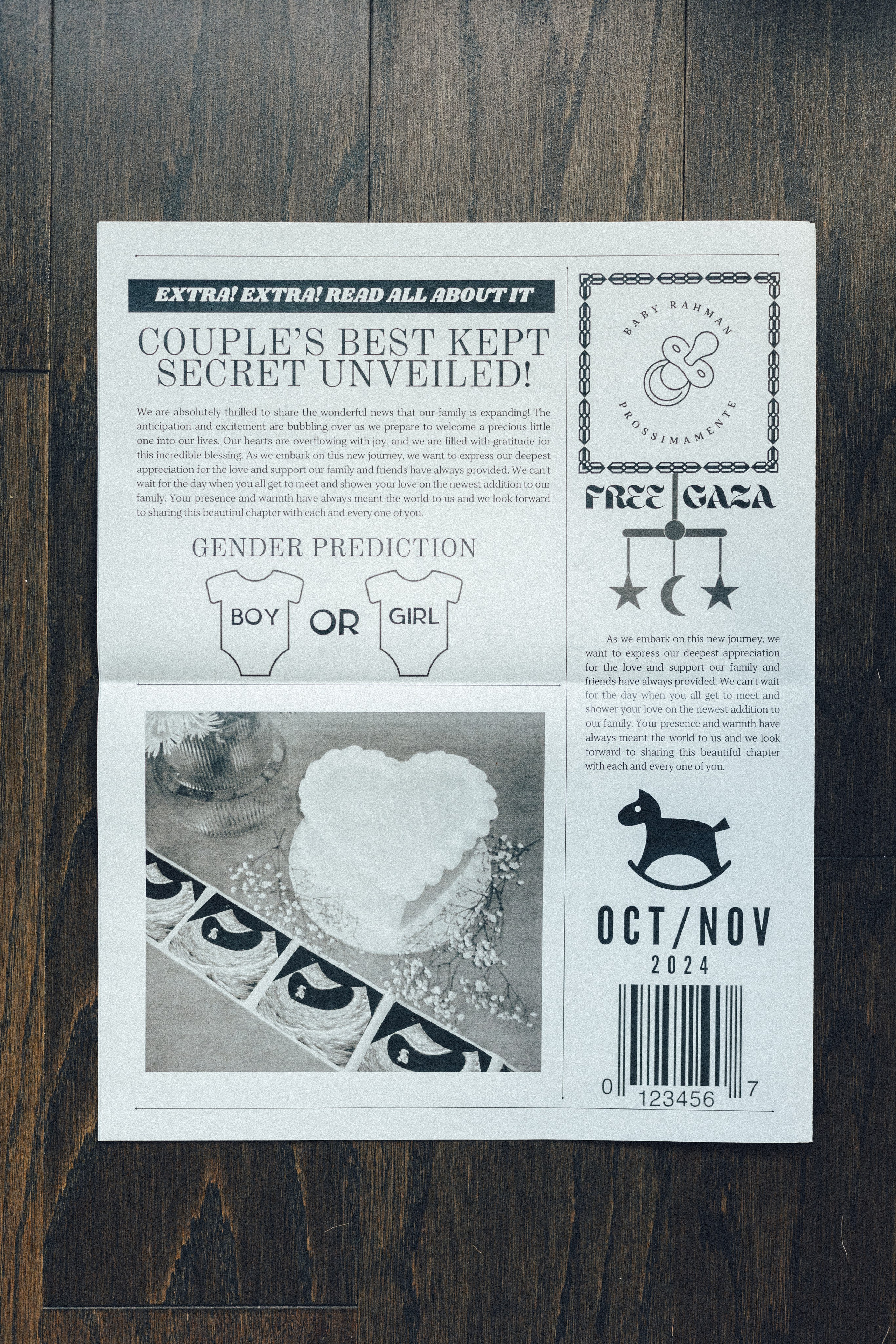 Baby Rahman Announcement. Sara Eulalia | Virginia Photographer