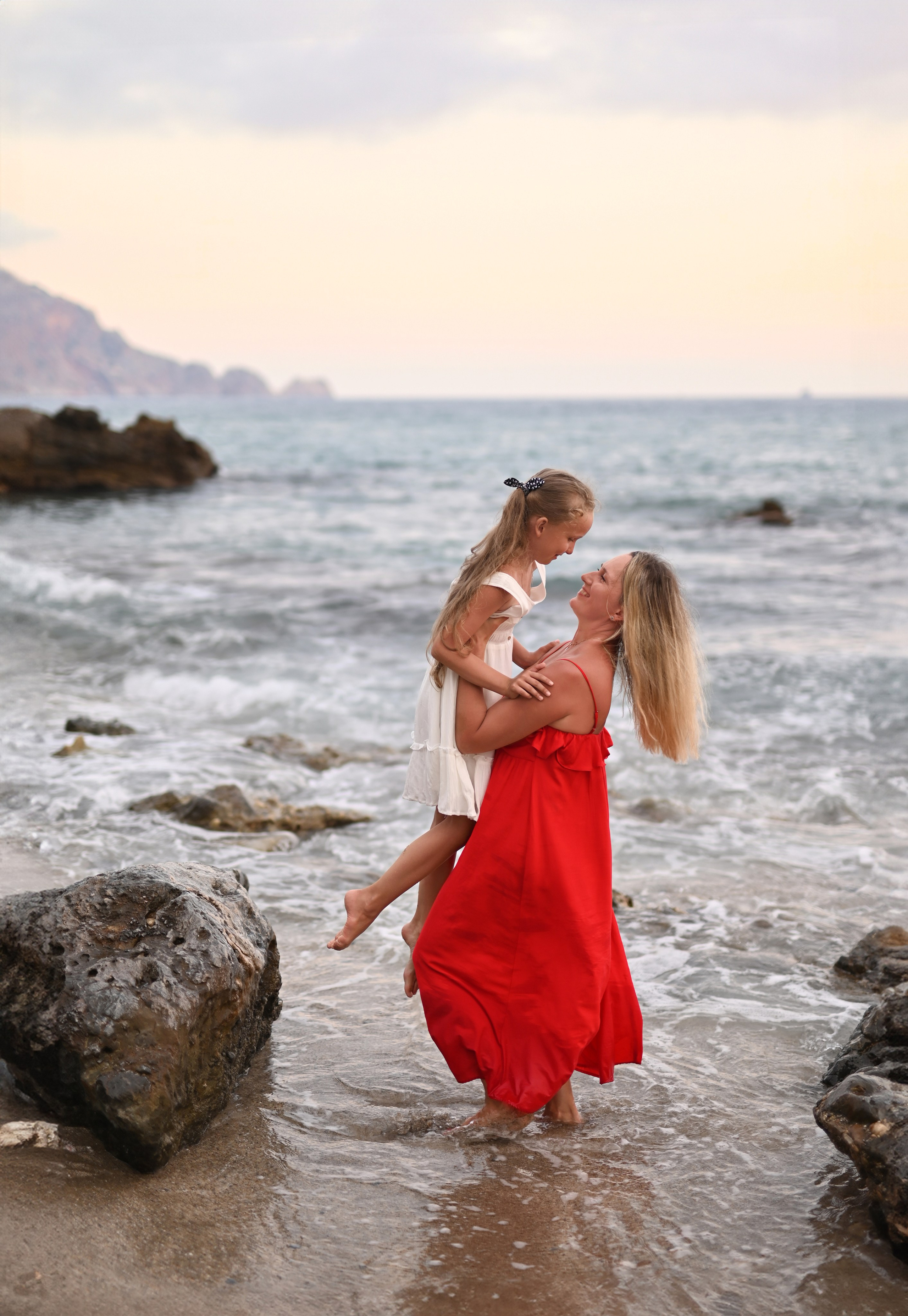 Семейная съемка на пляже Клеопатра. Фотограф в Алании (Аланье), Сиде, Манавгате. Турция