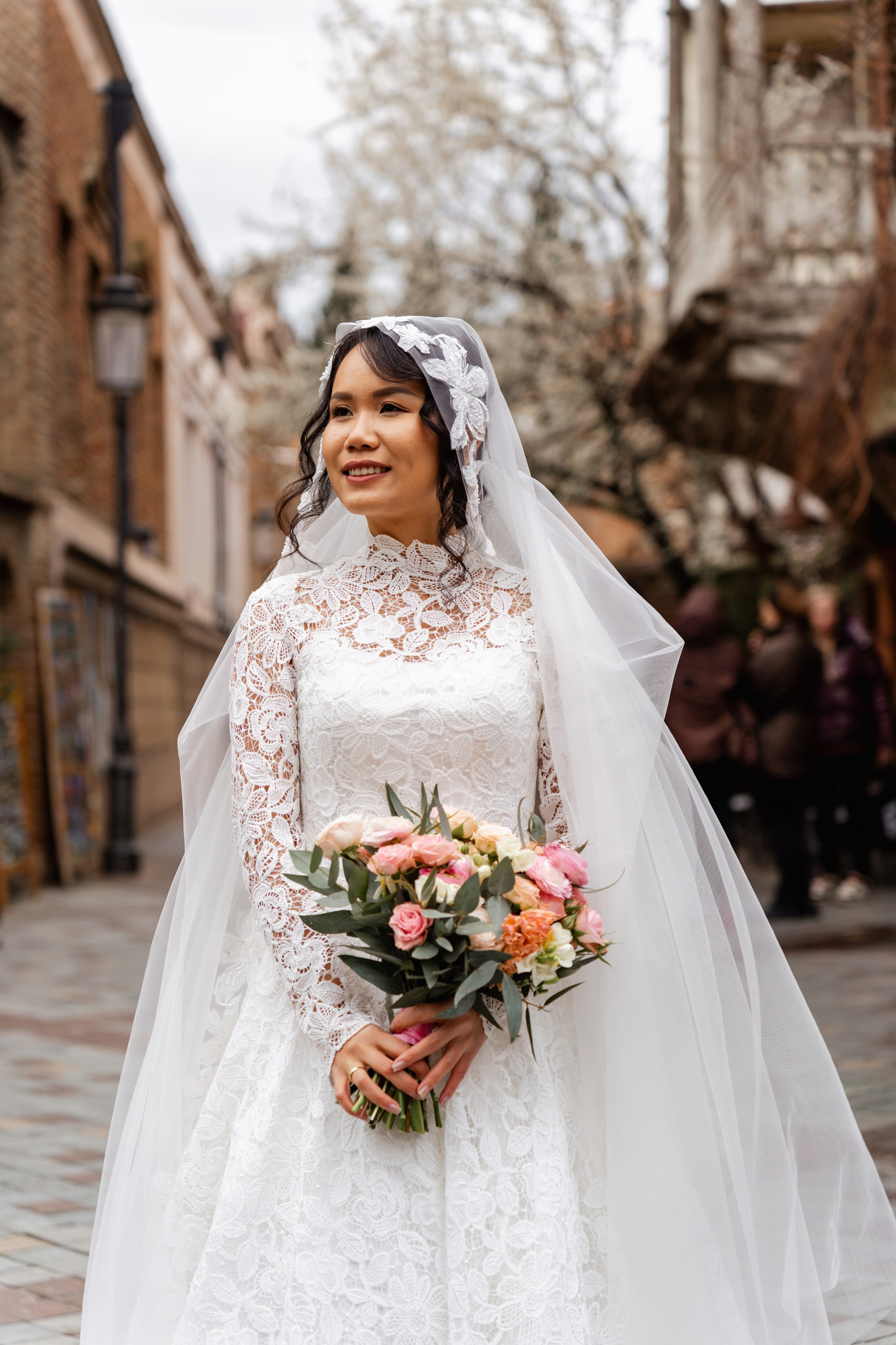 A wedding couple from Turkey and the Philippines in Tbilisi. Destination Wedding Photographers in Georgia, Armenia. Maks Kovalenko and Lara Tatosyan. Wedding videographer