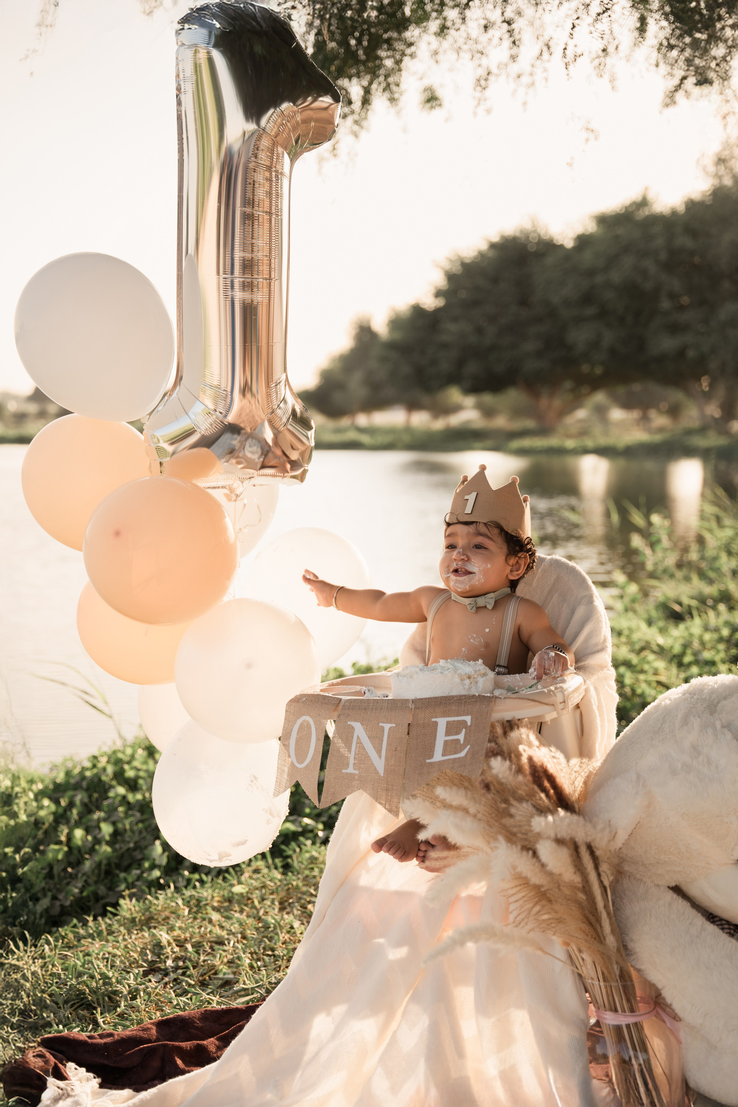 Cake smash. Angela Iakovleva — Family Photographer in Dubai