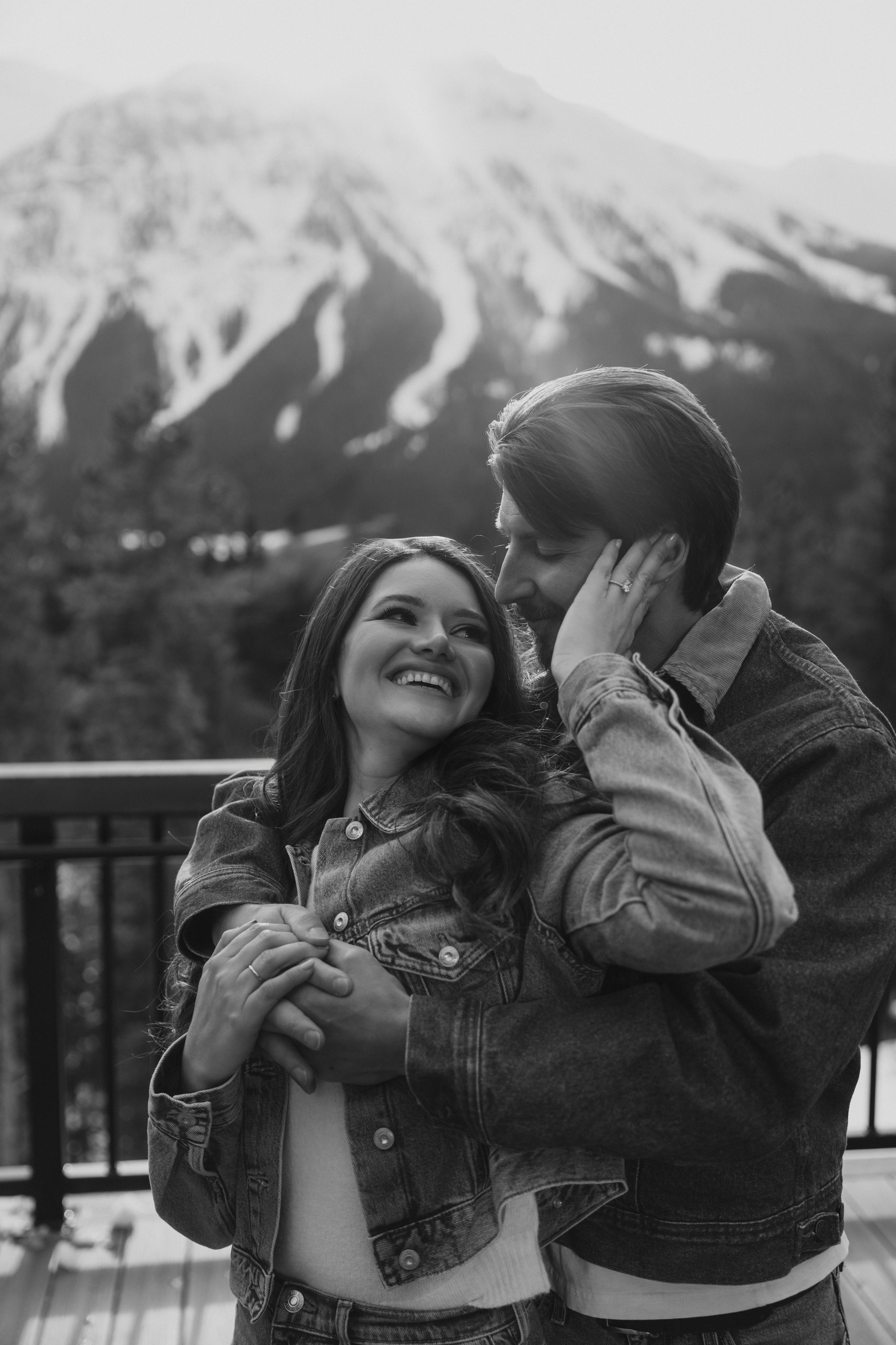 Ski engagement session. Home