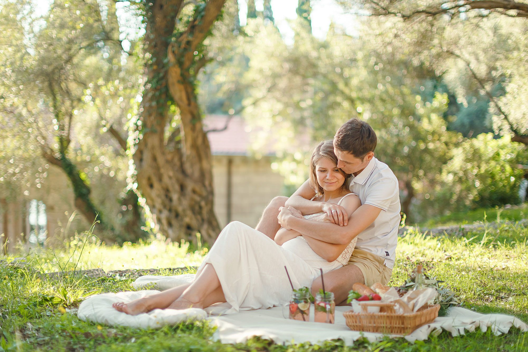 Фотосессия беременности Милочере в Черногории