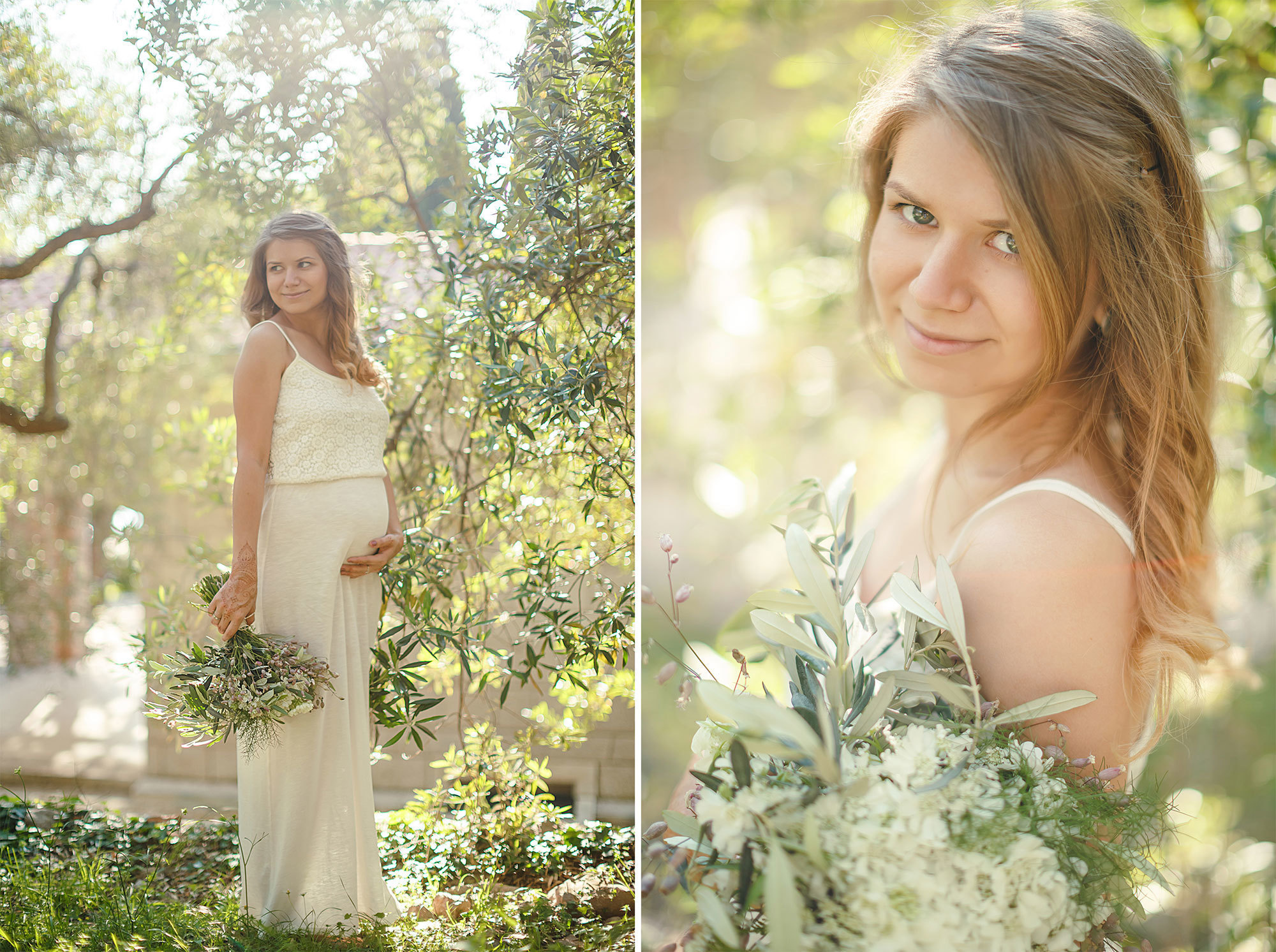 Фотосессия беременности Милочере в Черногории