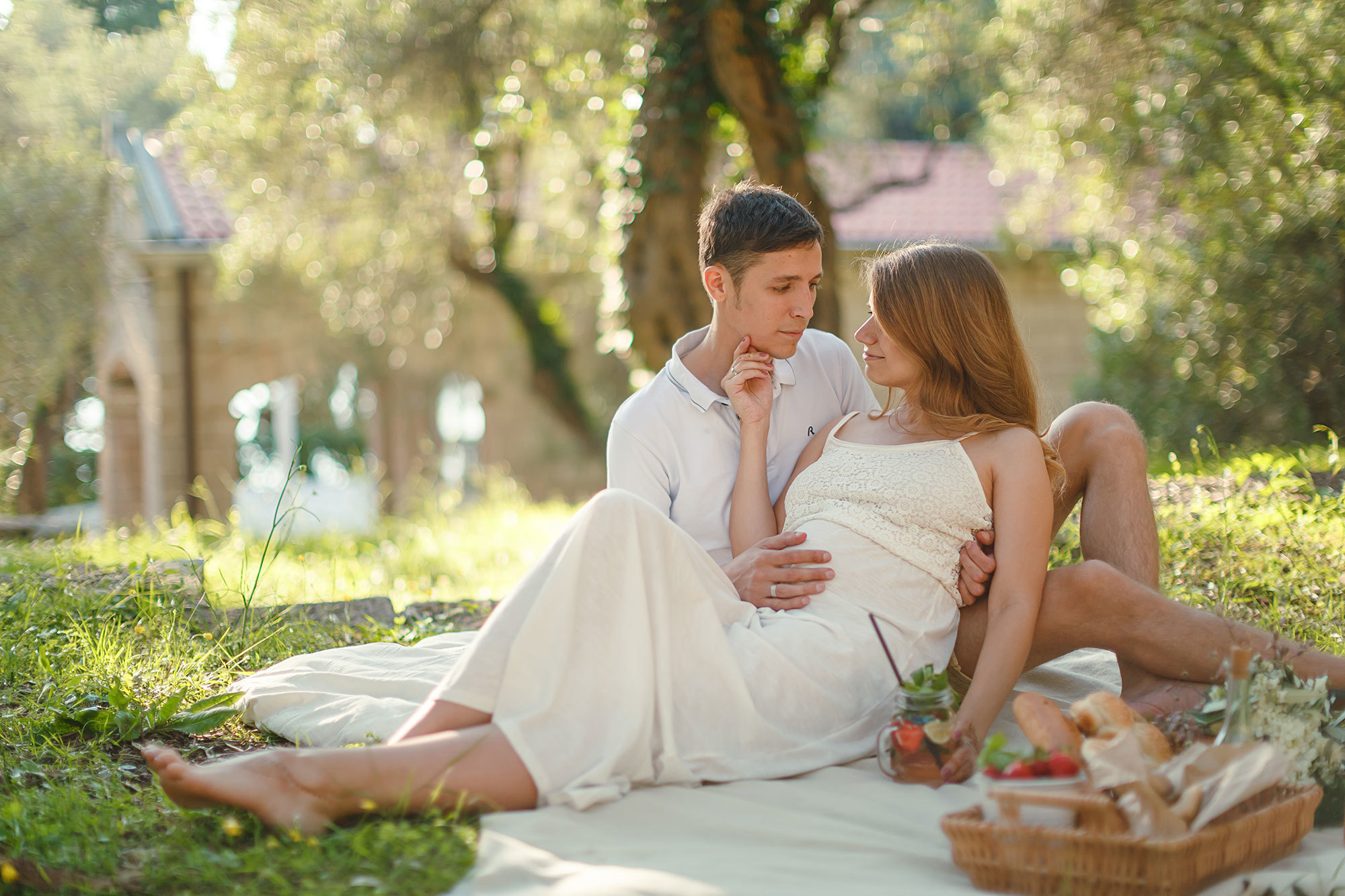 Фотосессия беременности Милочере в Черногории