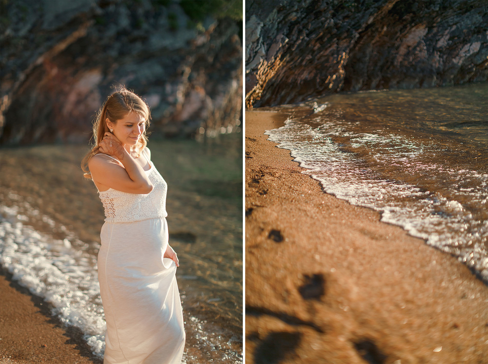 Фотосессия беременности Милочере в Черногории