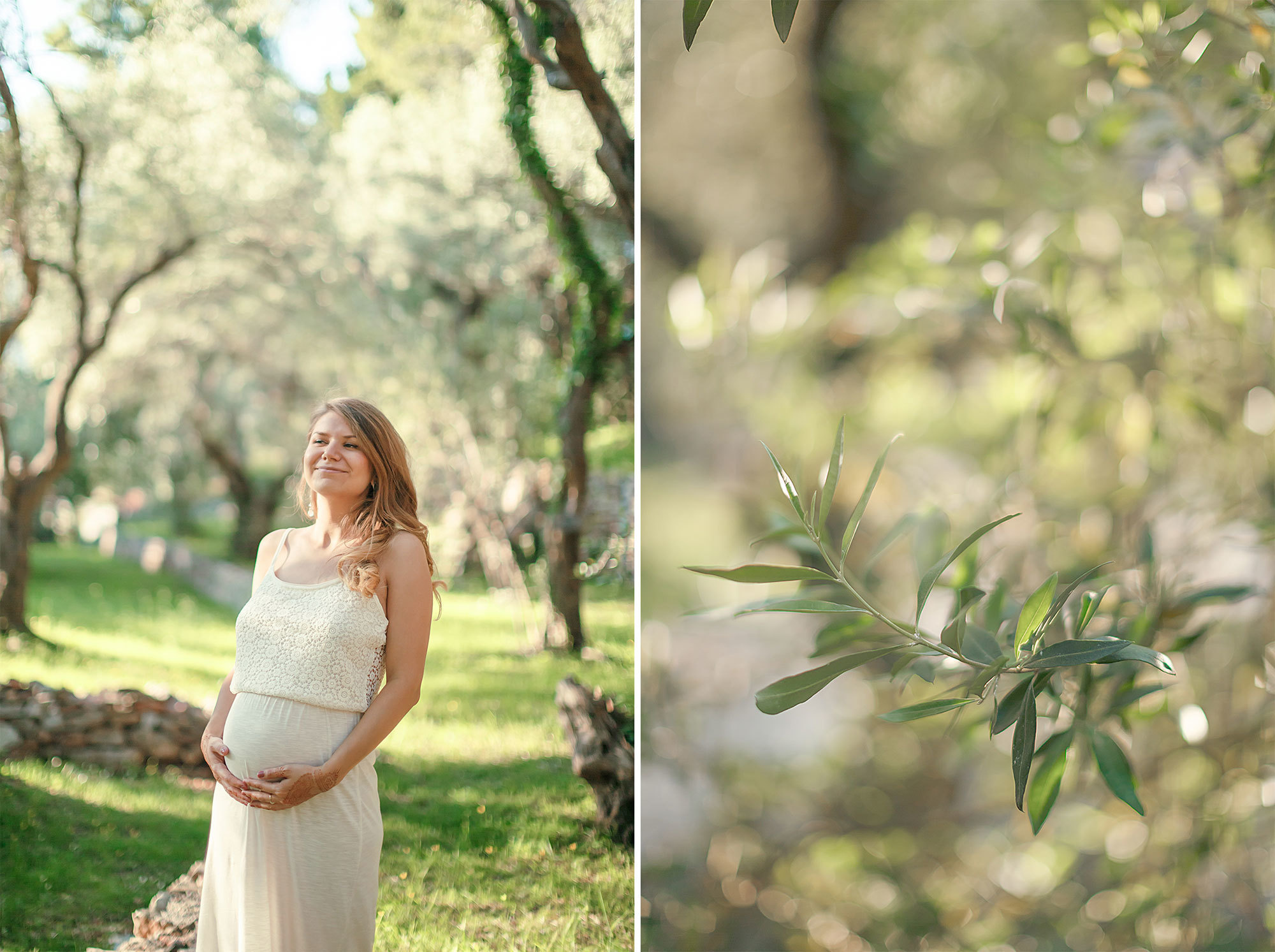 Фотосессия беременности Милочере в Черногории