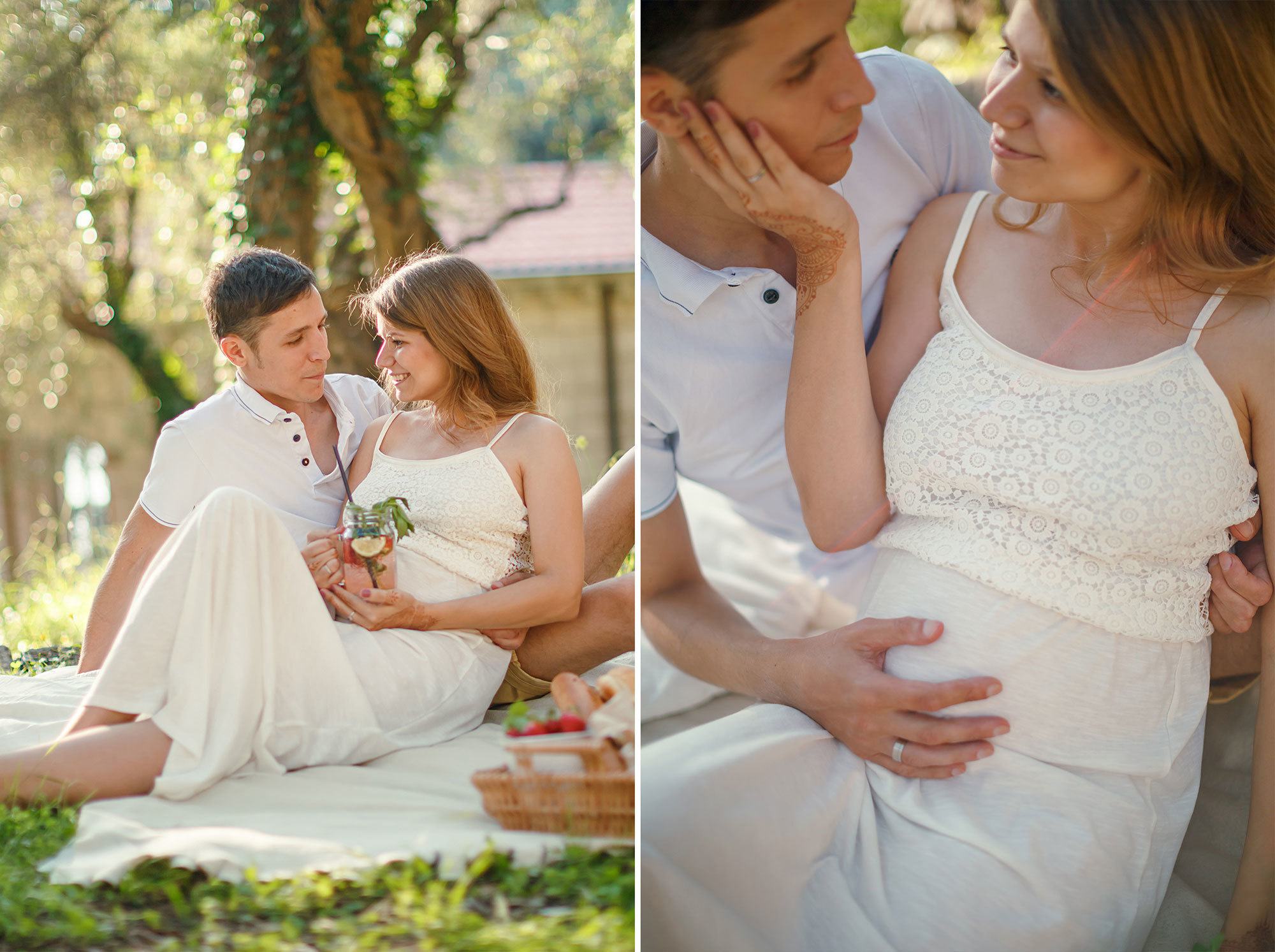 Фотосессия беременности Милочере в Черногории