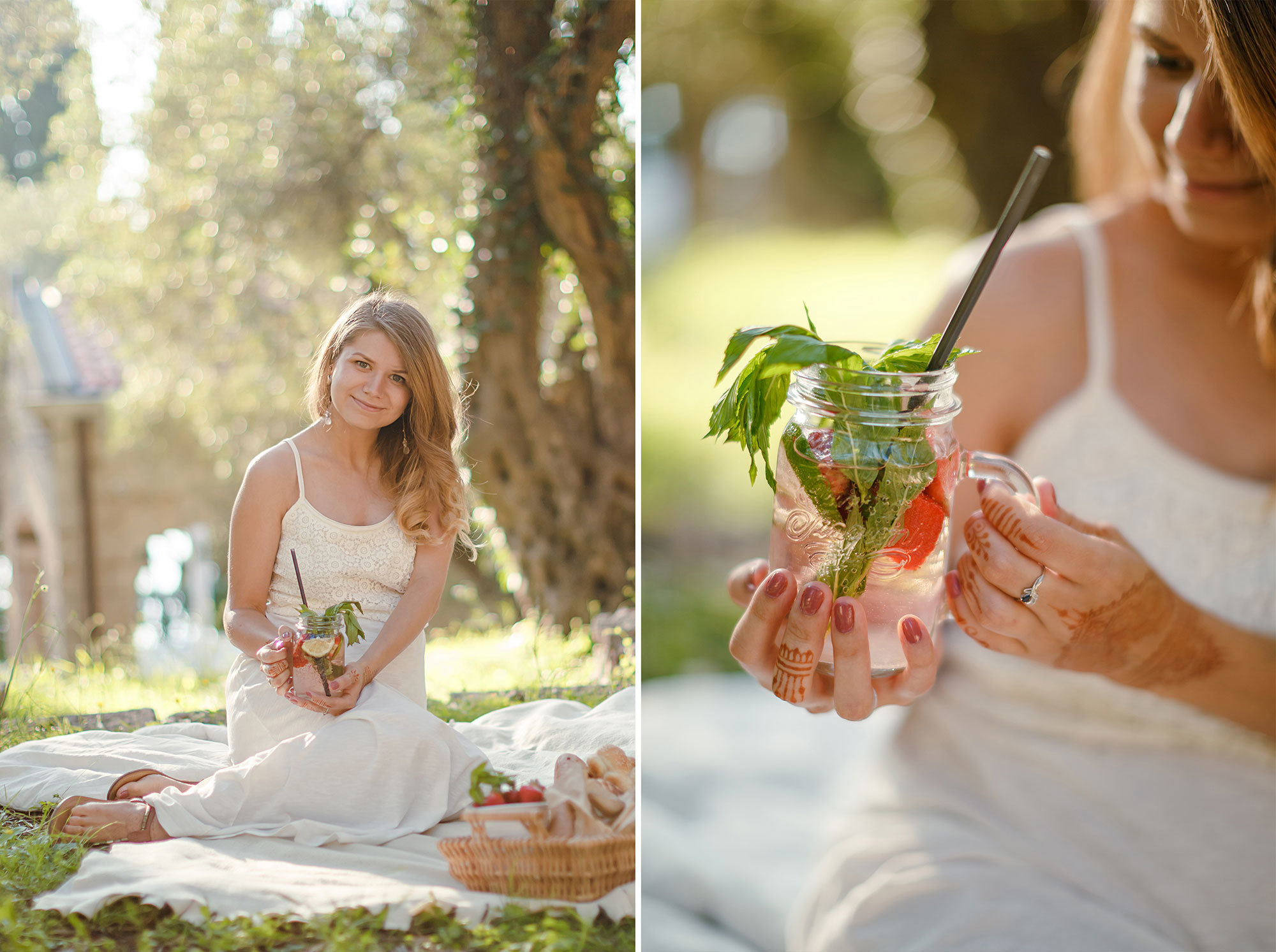 Фотосессия беременности Милочере в Черногории