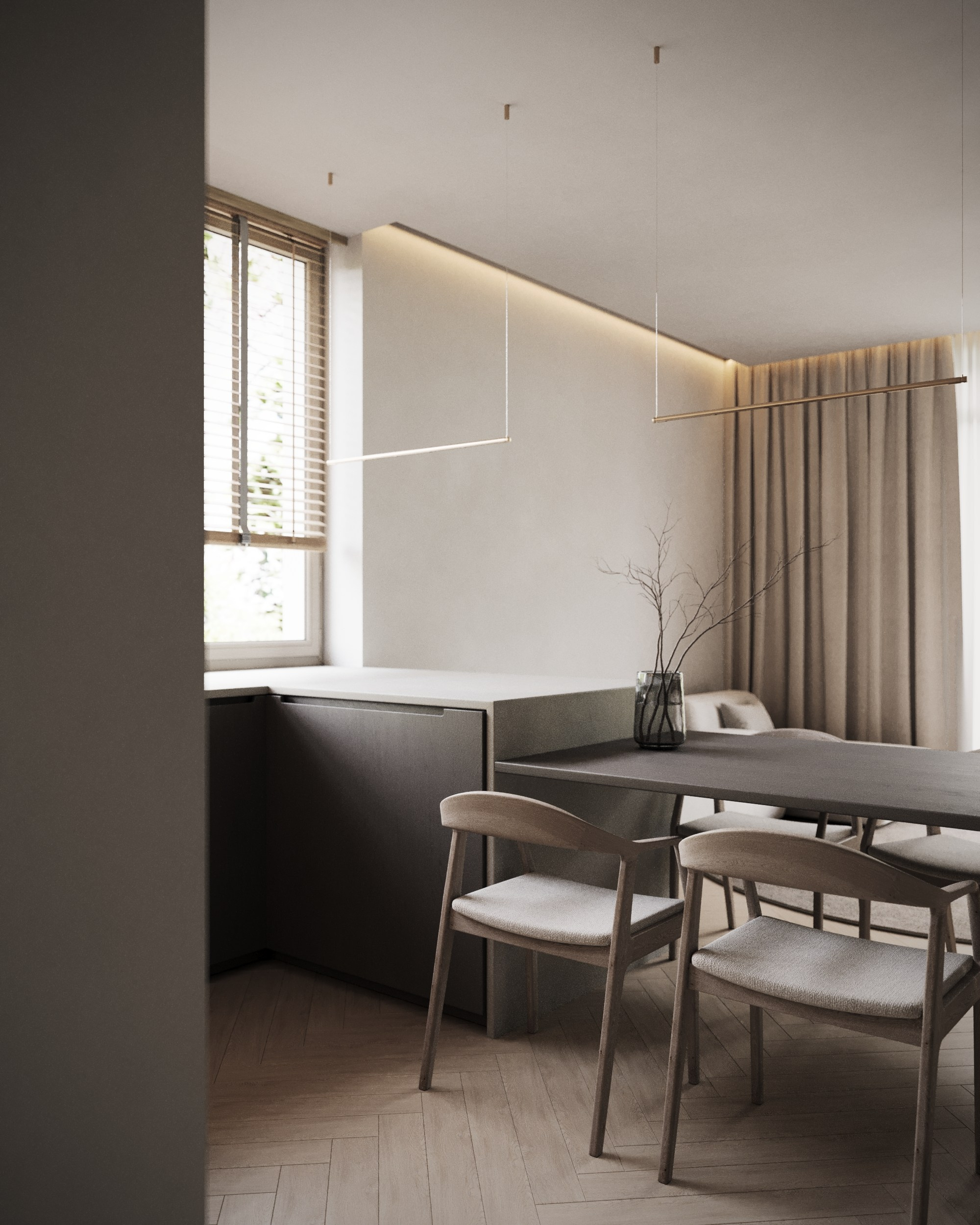 Small house in Lithuania / Interjero Dizainas. Interior designer / visualizer Lisa Oputina