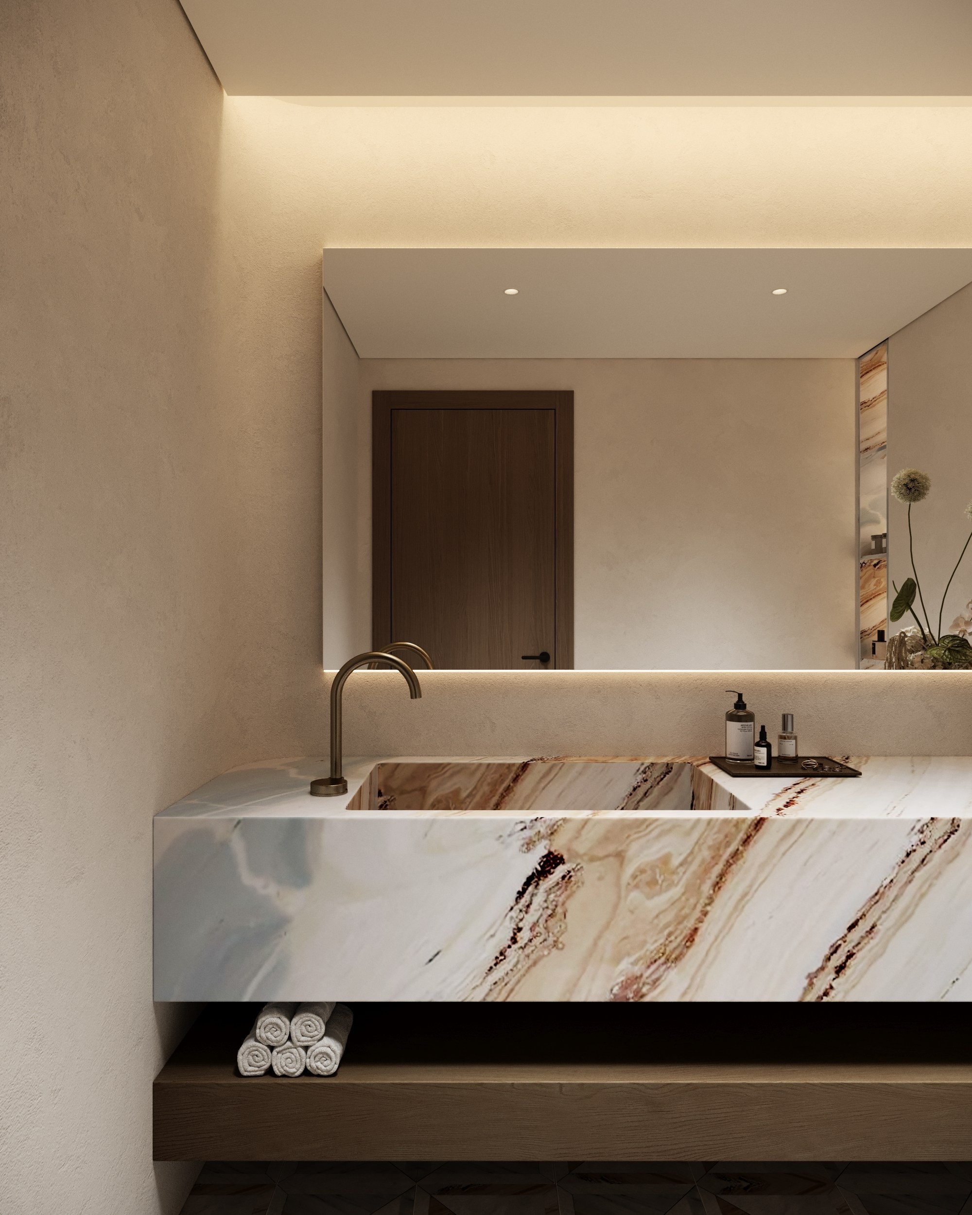 Modern Bathroom / Lazuli Design. Interior designer / visualizer Lisa Oputina