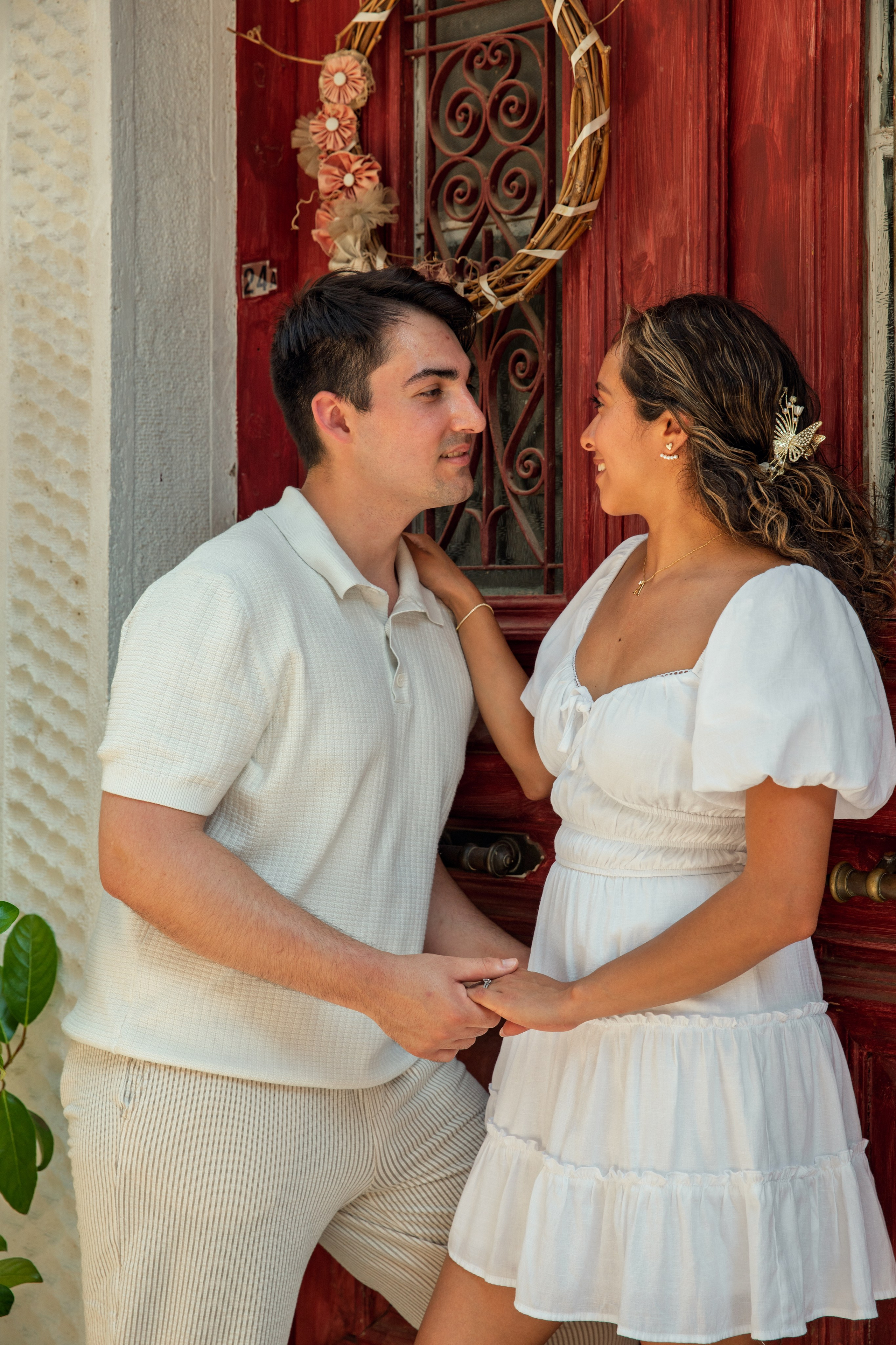 Ariana & Richard (USA). Photographer Anya Khasapi. Nafplio, Greece