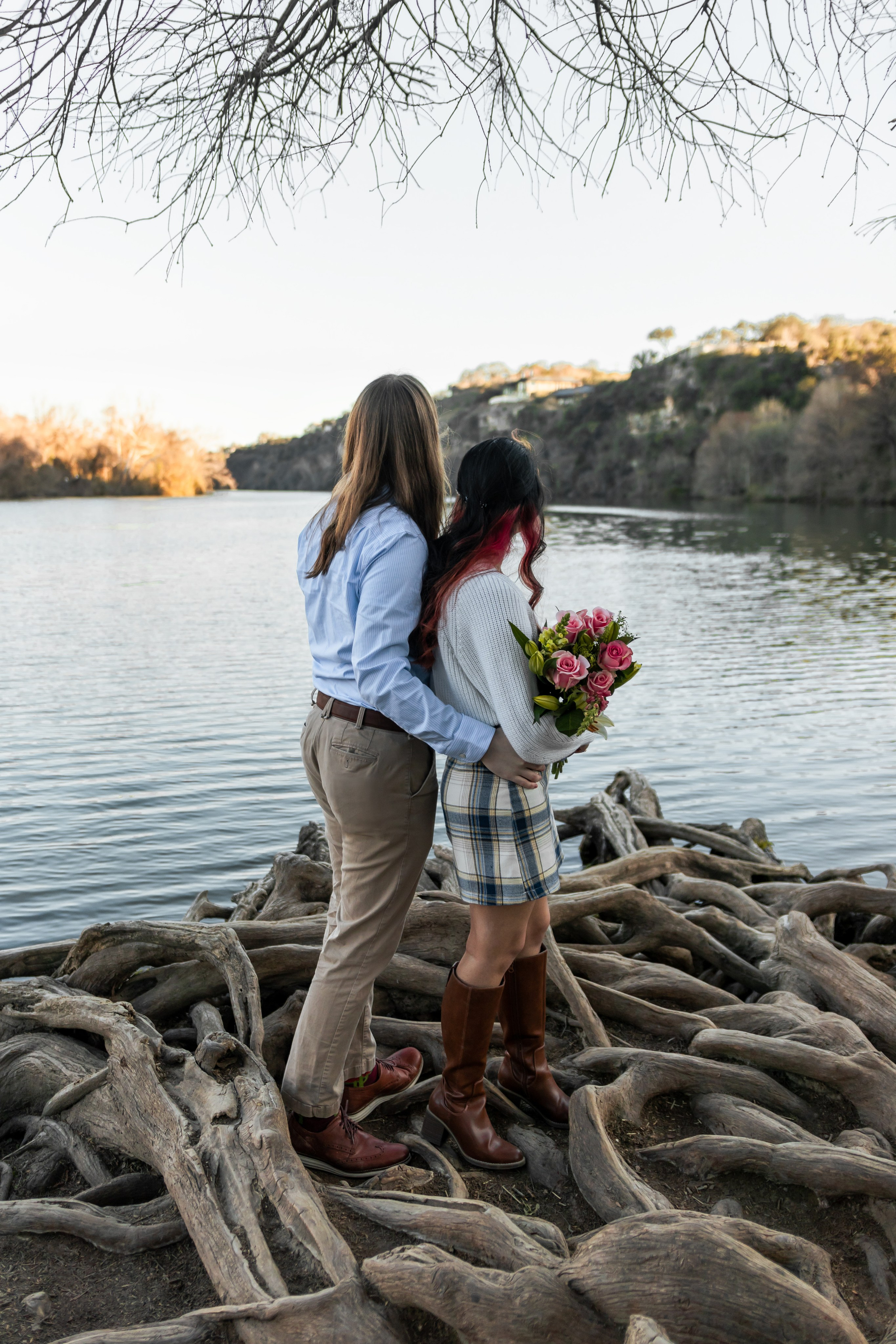 Riley and Maria’s engagement photoshoot at Red Bud Isle