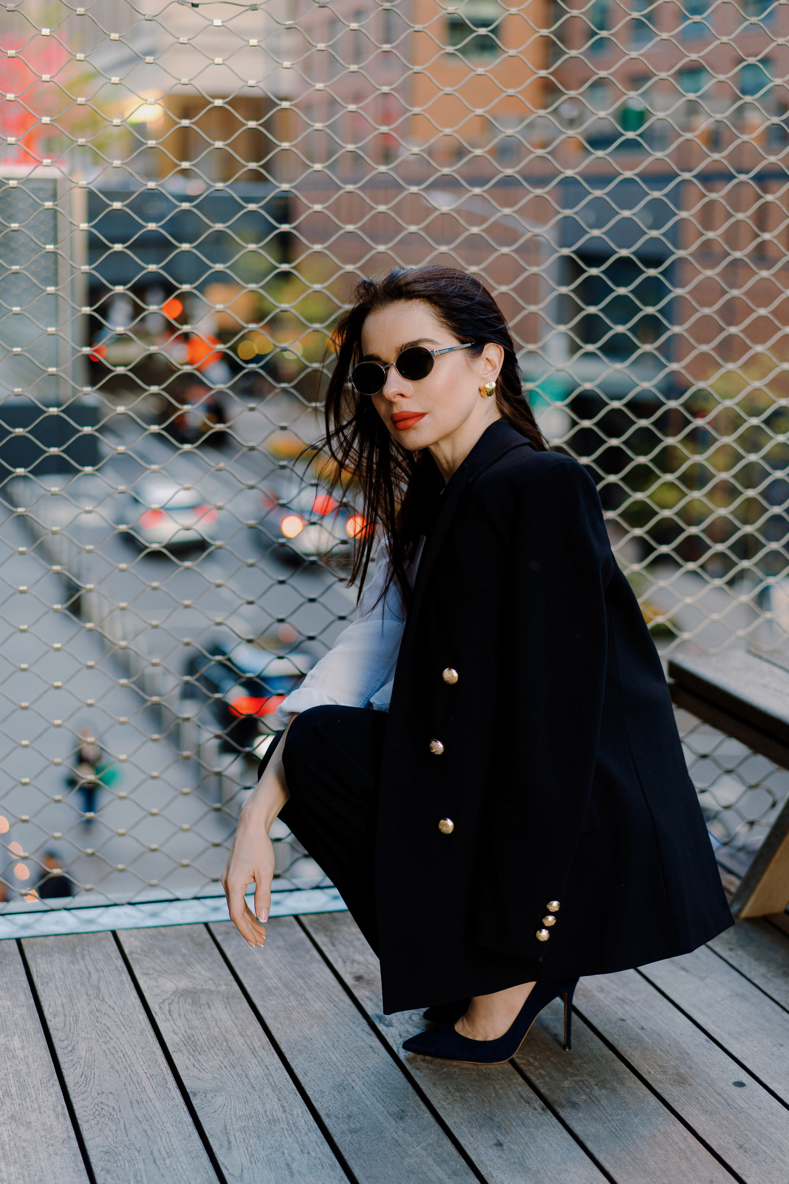 Natalia in Hudson Yards. Videographer and photographer in New York // MAKAROV.VIDEO