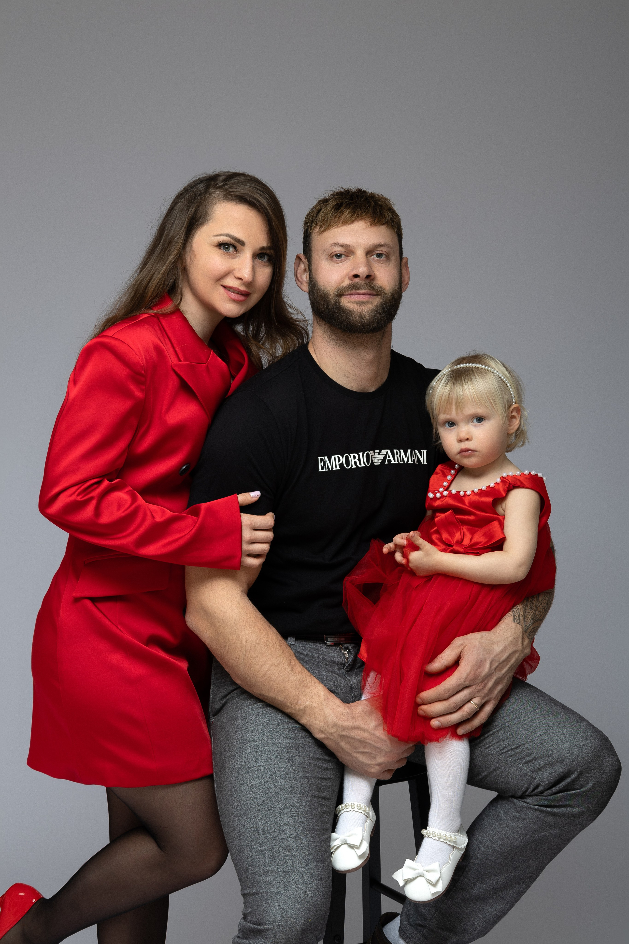 Familie im Studio – warme und emotionale Fotos