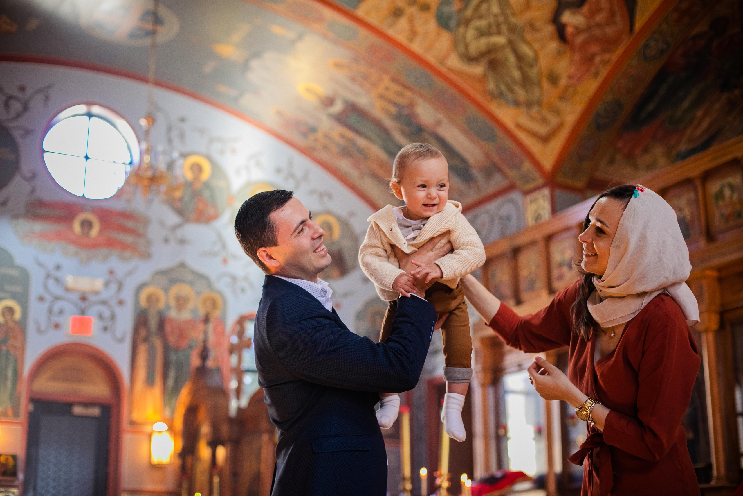 Baptism. Family, kids portrait and newborn photographer in Chicago Illinois