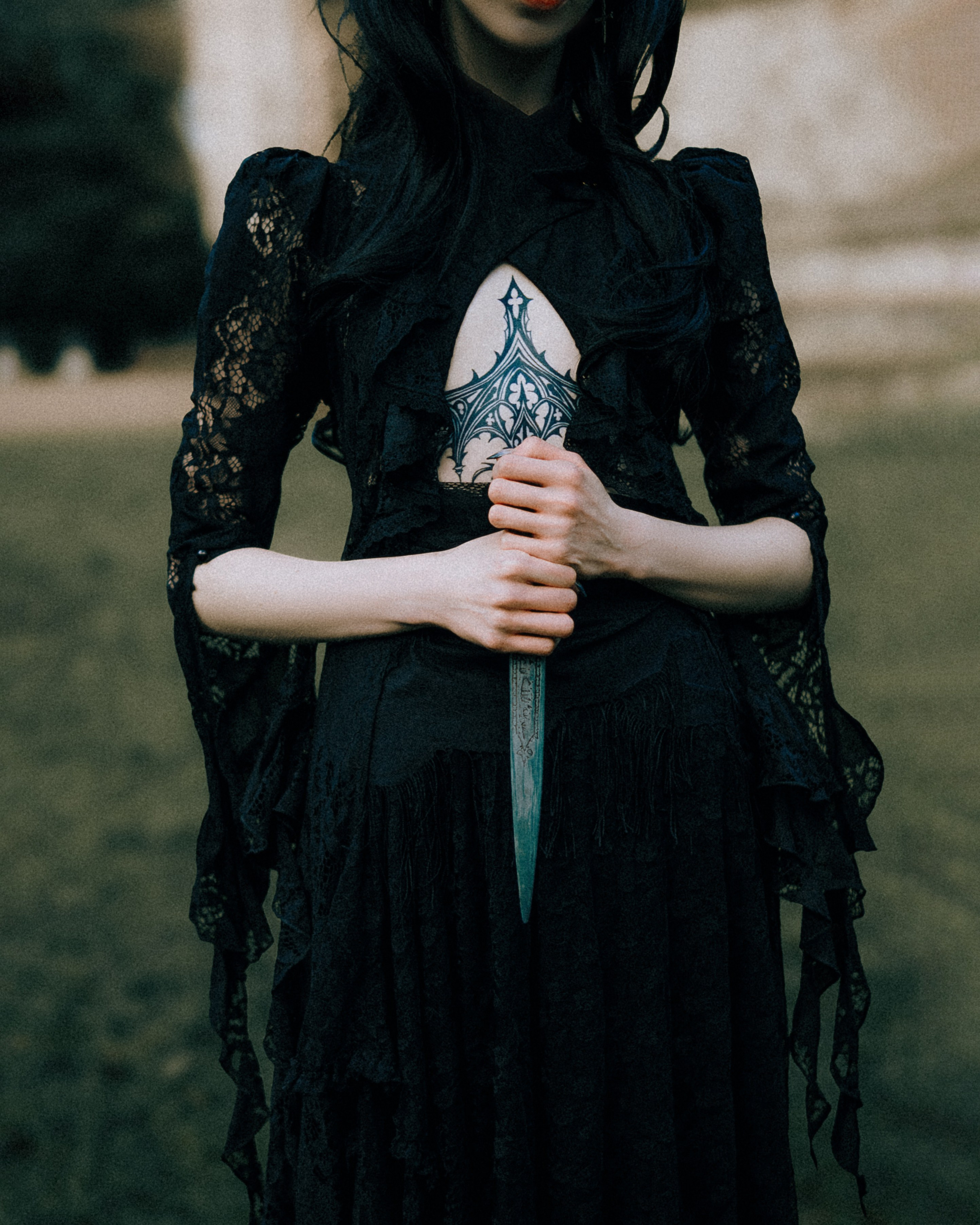 Gothic cemetery photoshoot. Moth & Moss Photography