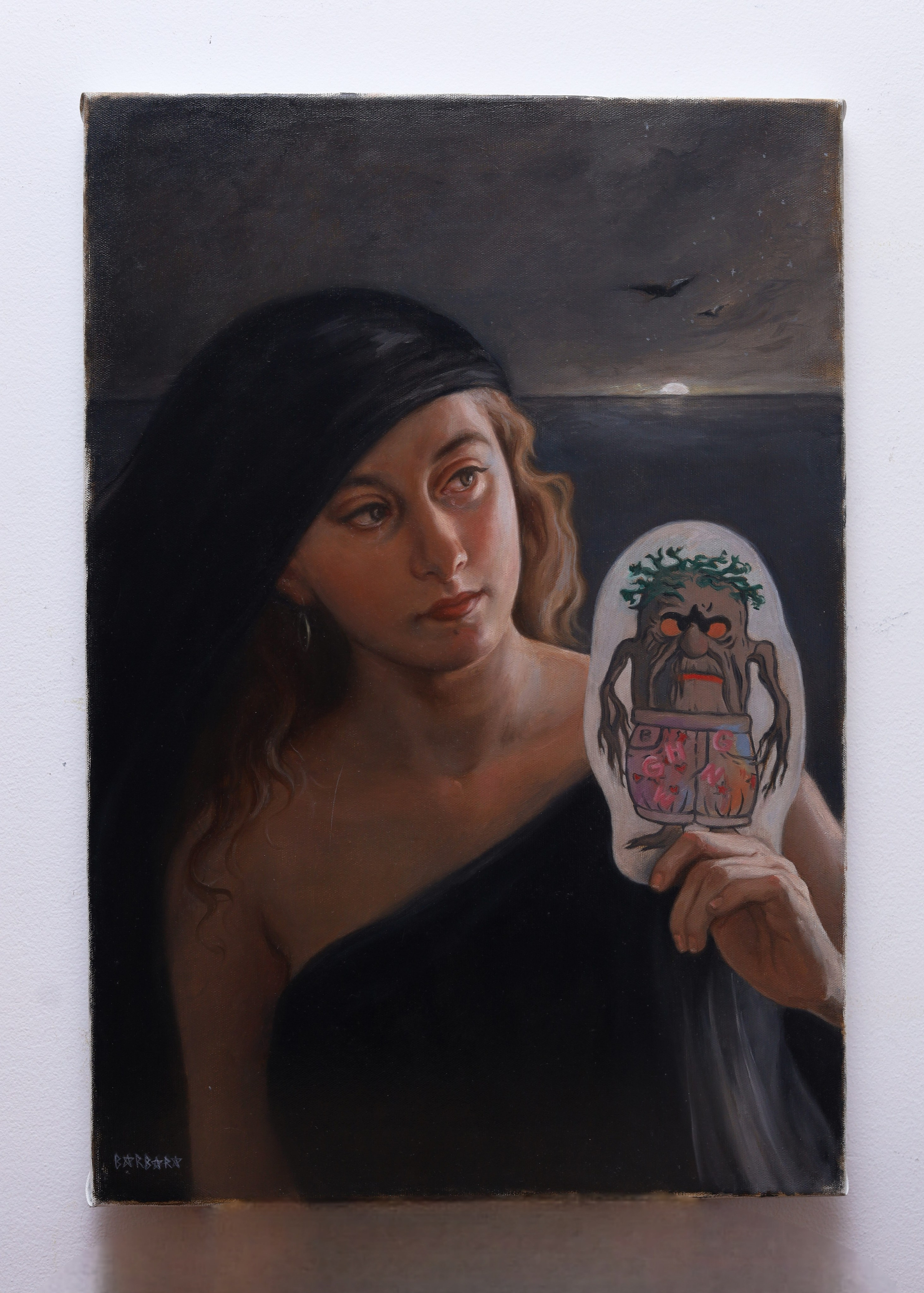 The Symbol, oil painting, Barbara Cabral. Barbara Cabral