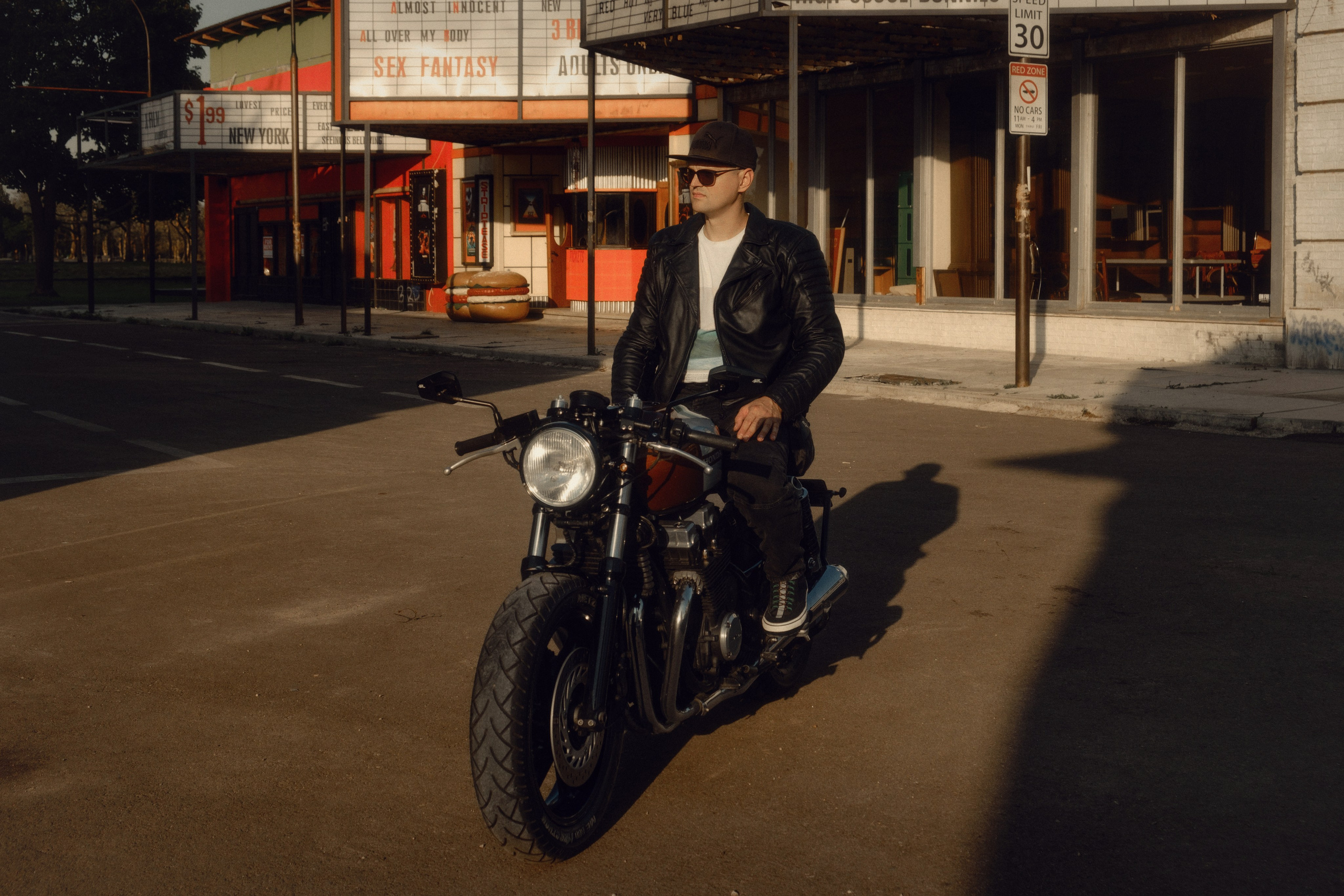 Café Racer Style Photography — Brutal Man & Custom Bike