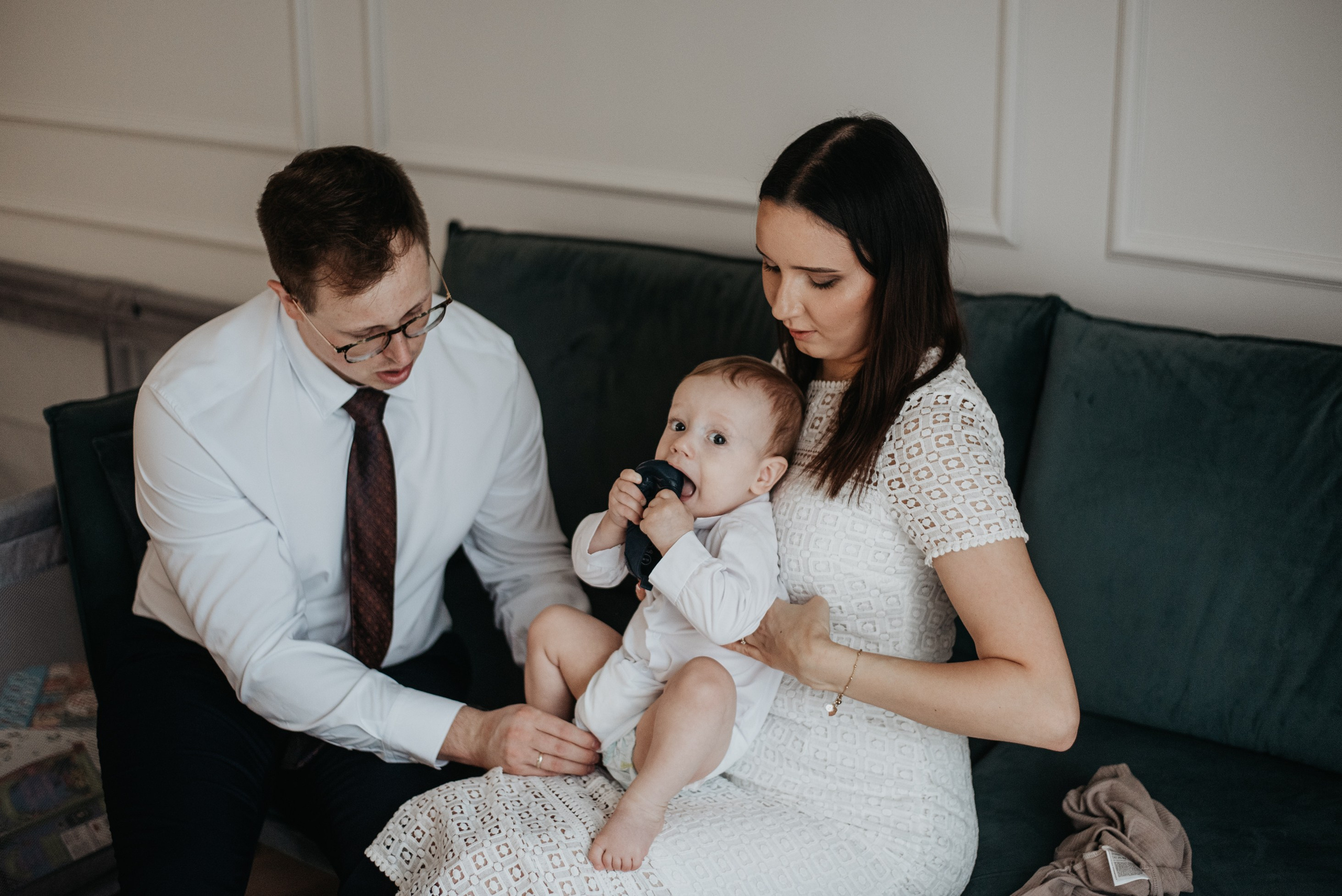 Chrzest Święty Wojtka. Dominika Strachacka Fotografia | Fotograf ślubny i rodzinny Opole Lubelskie Lublin