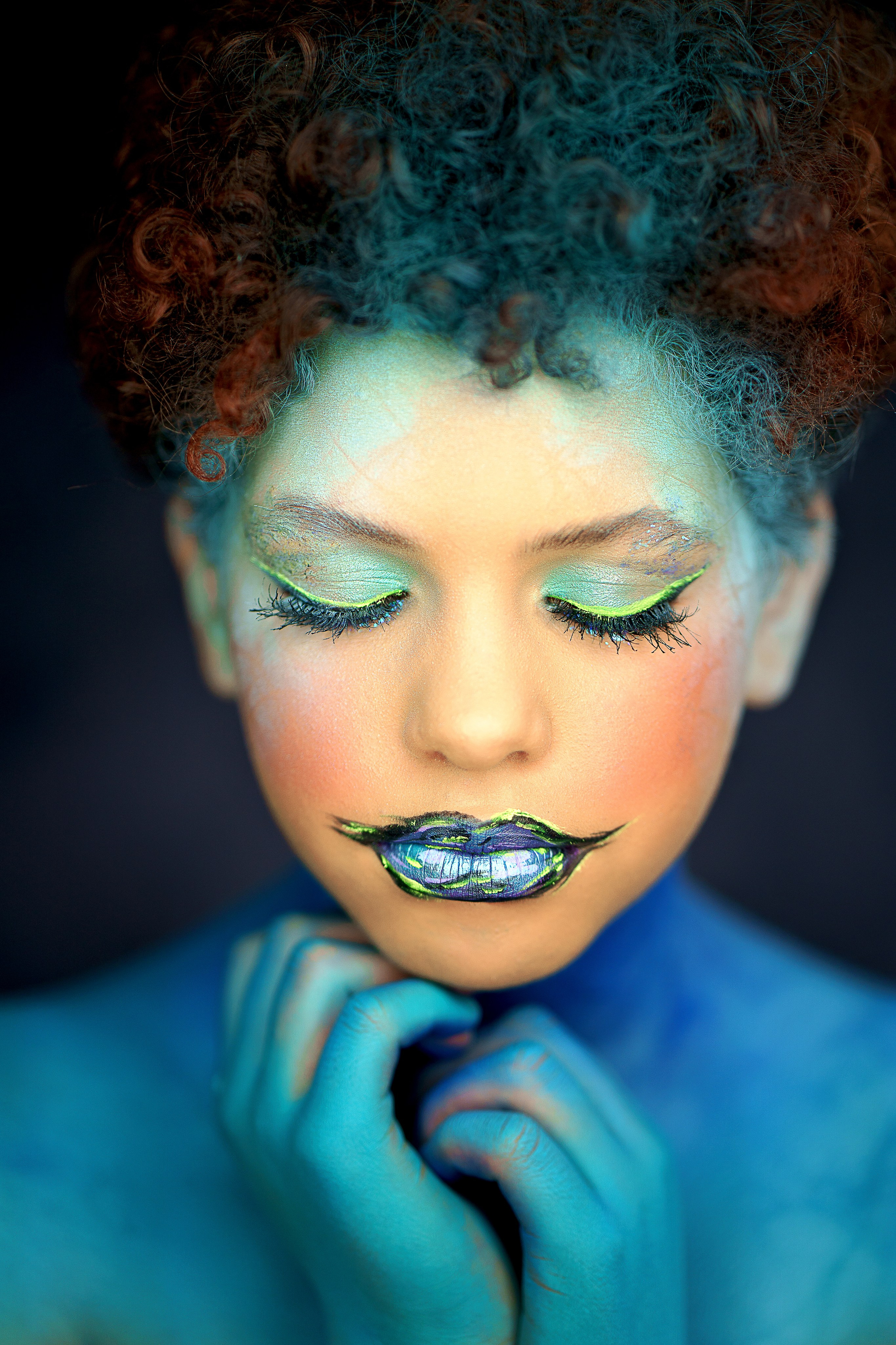 Creative makeup. Familien, Portrait und Konzeptualfotografie in Genf, Schweiz