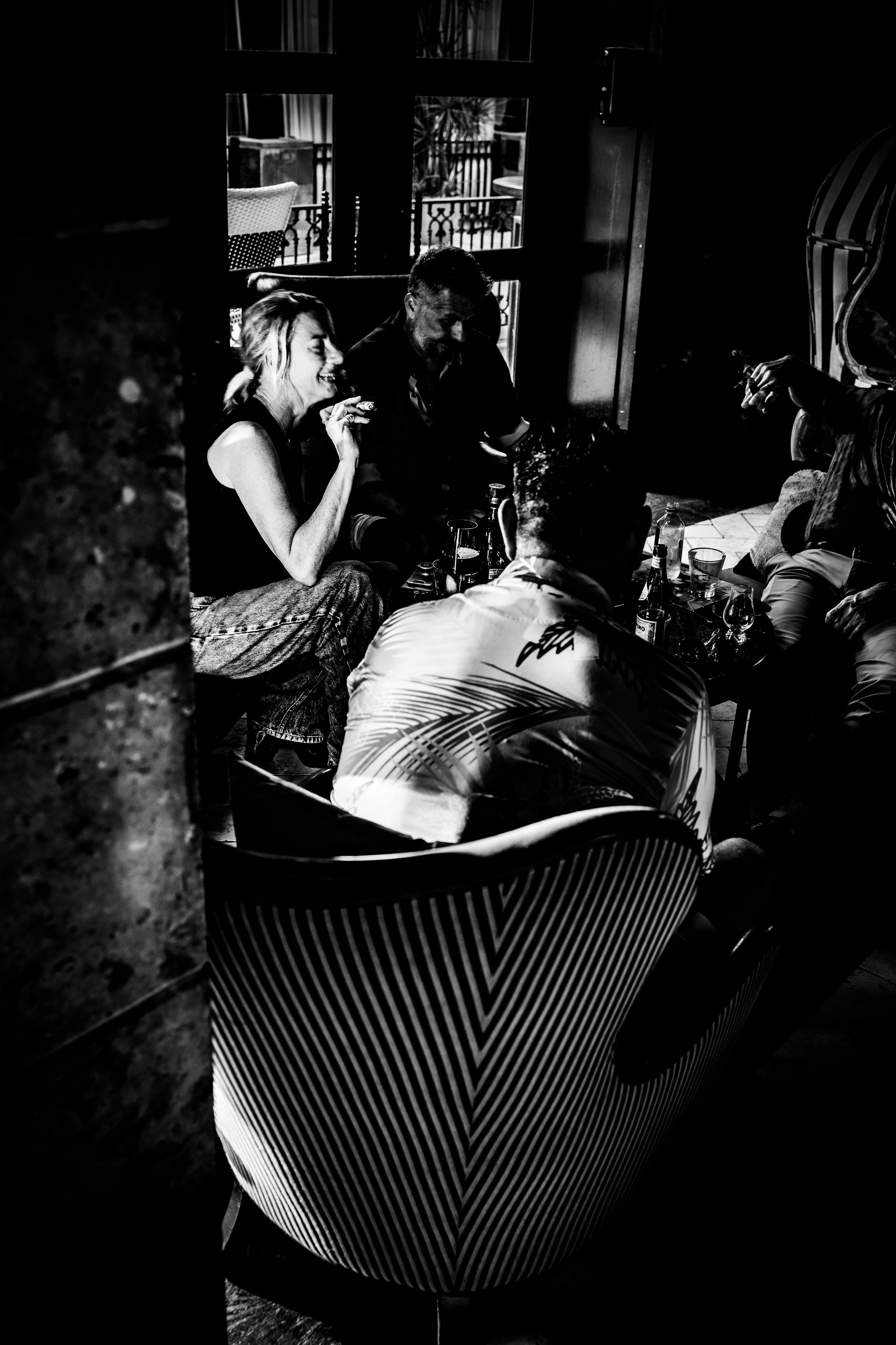 Burn Black and White Series. Out and About 239