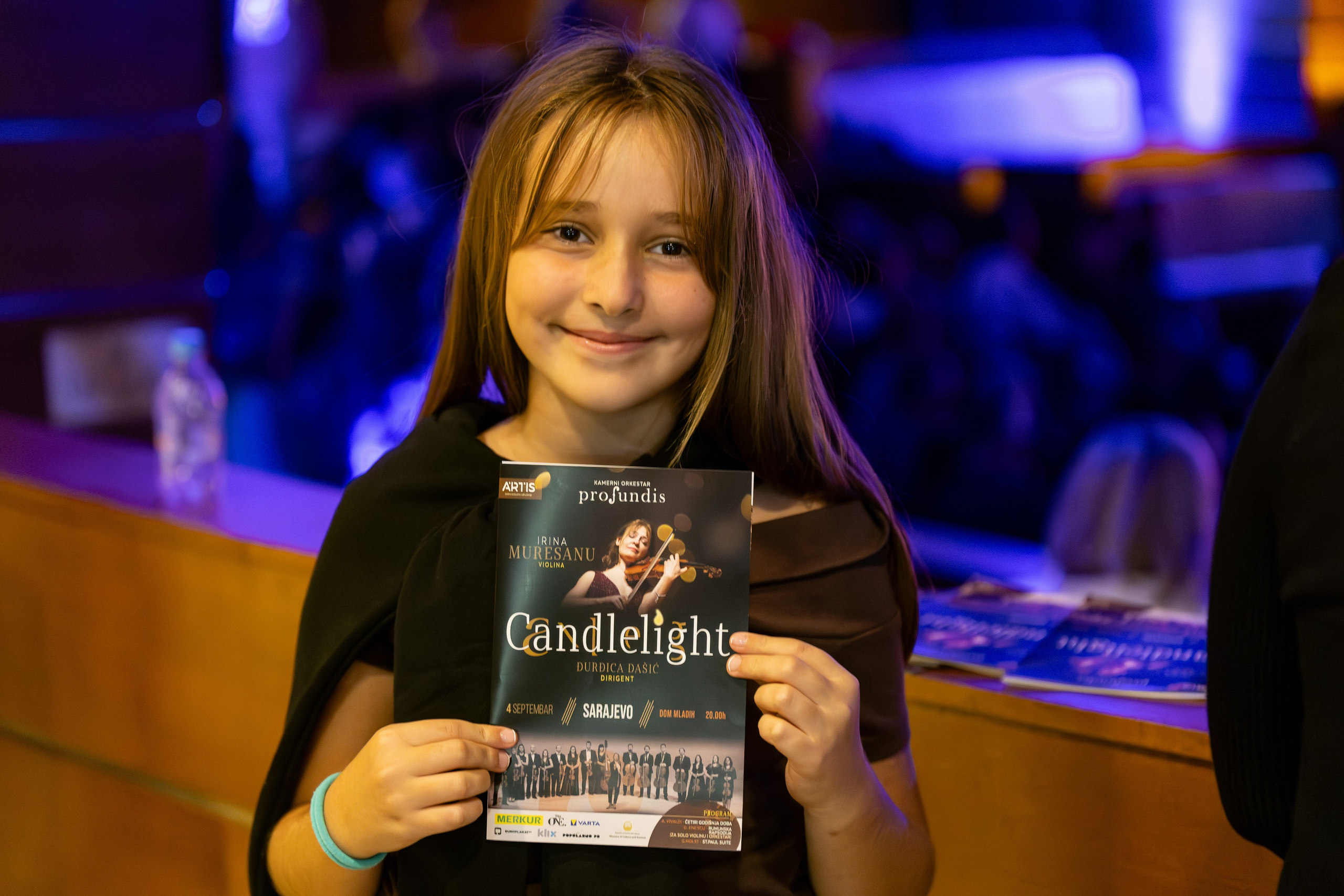 Violinistica Irina Mureșanu tokom nastupa na Candlelight koncertu u Sarajevu
