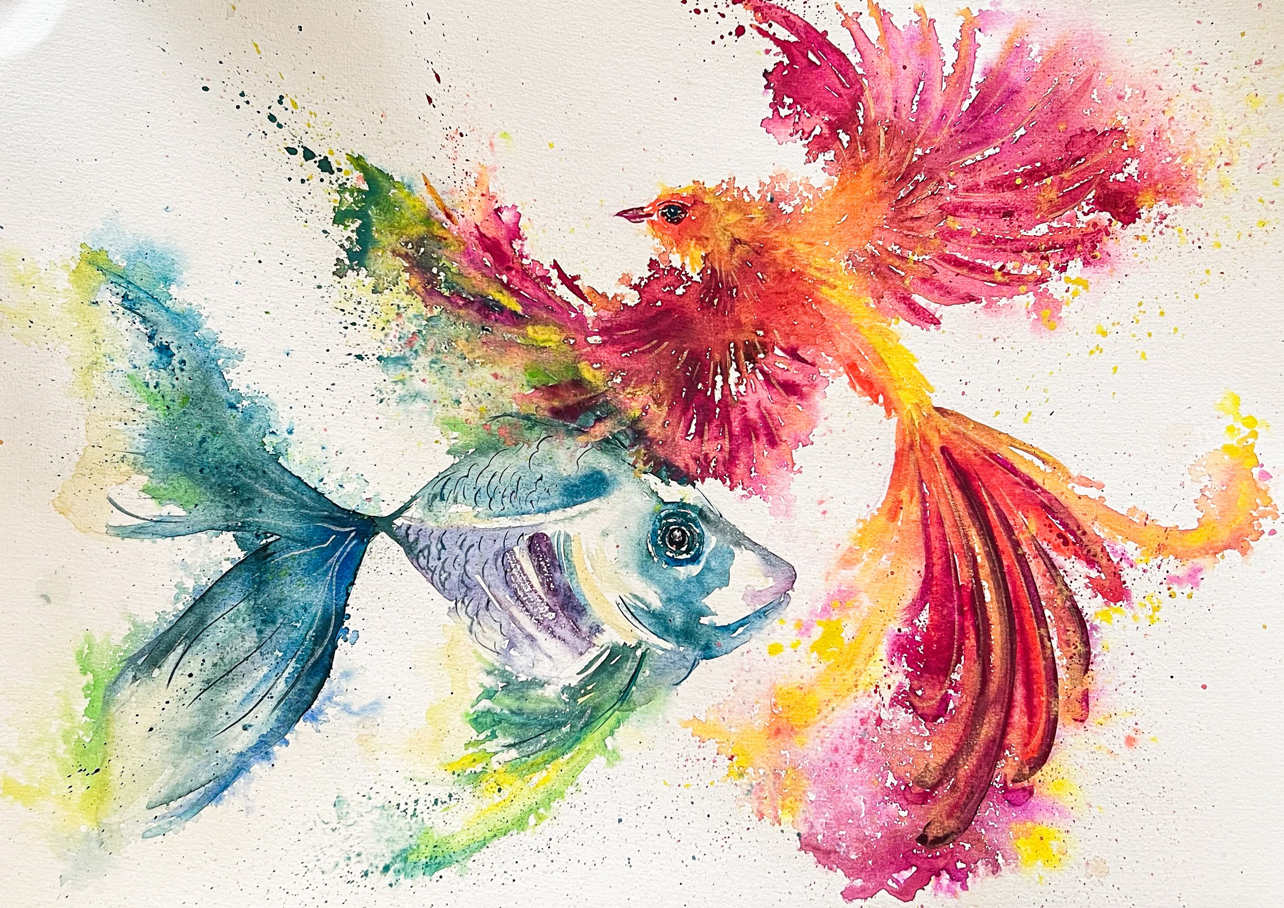 Illustration — watercolor, colored pencil, pastel. Professional Artist, teacher of art, Artistic Photographer In Dubai (U