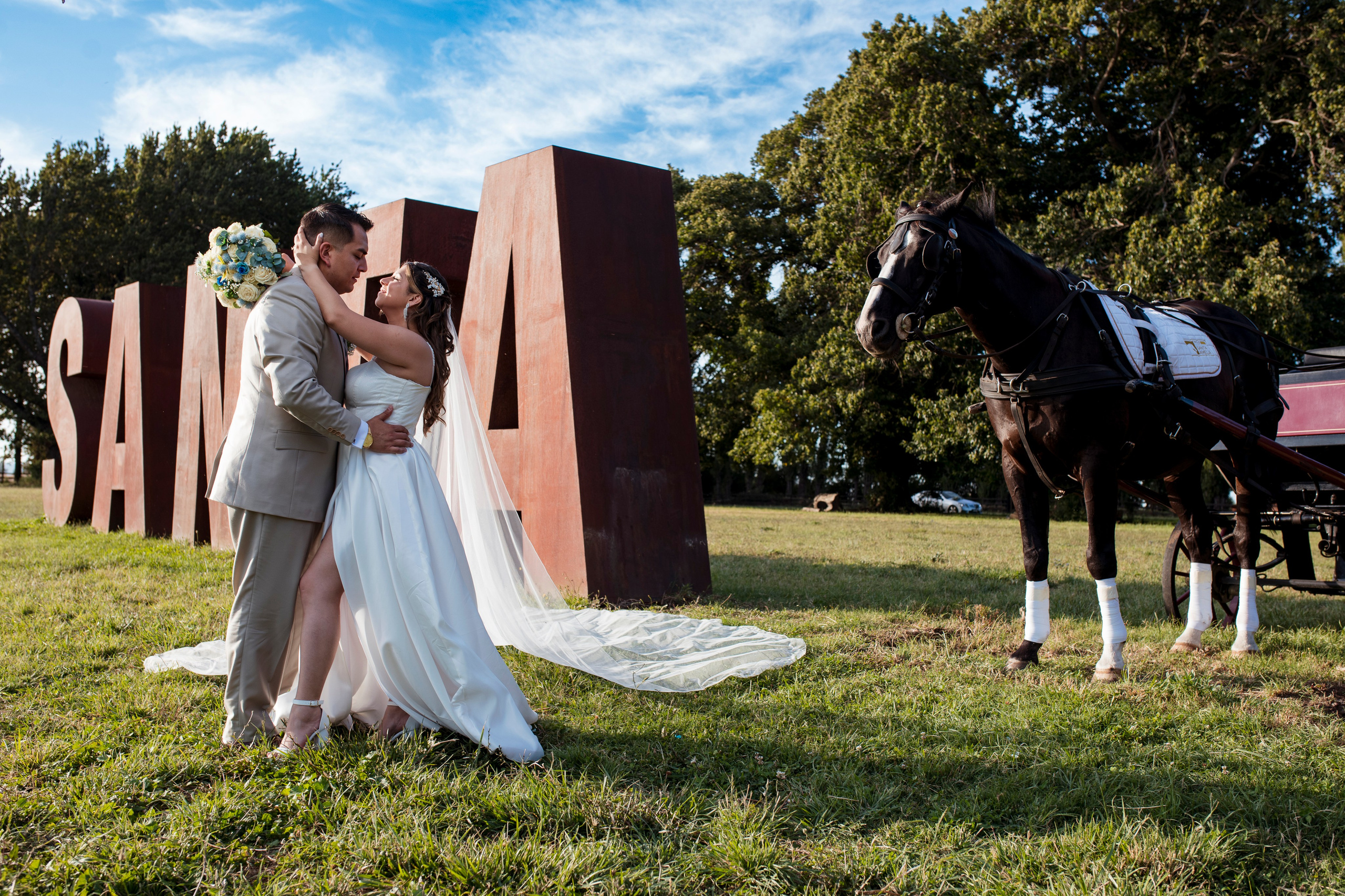 Fernanda y Matías - Haras Santa Amelia, Enero 2026. Wedding photographer AyF Fotografías