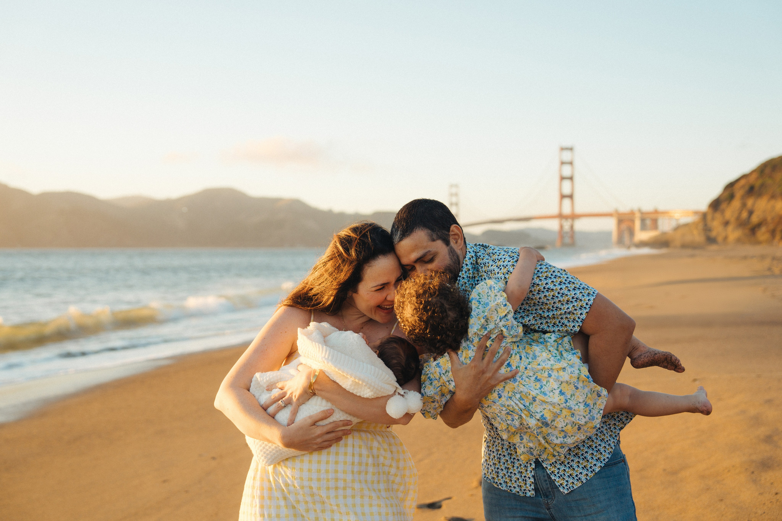 Bri’s growing family at Baker Beach. Soulo Photography | San Francisco Bay Area Based Photographer
