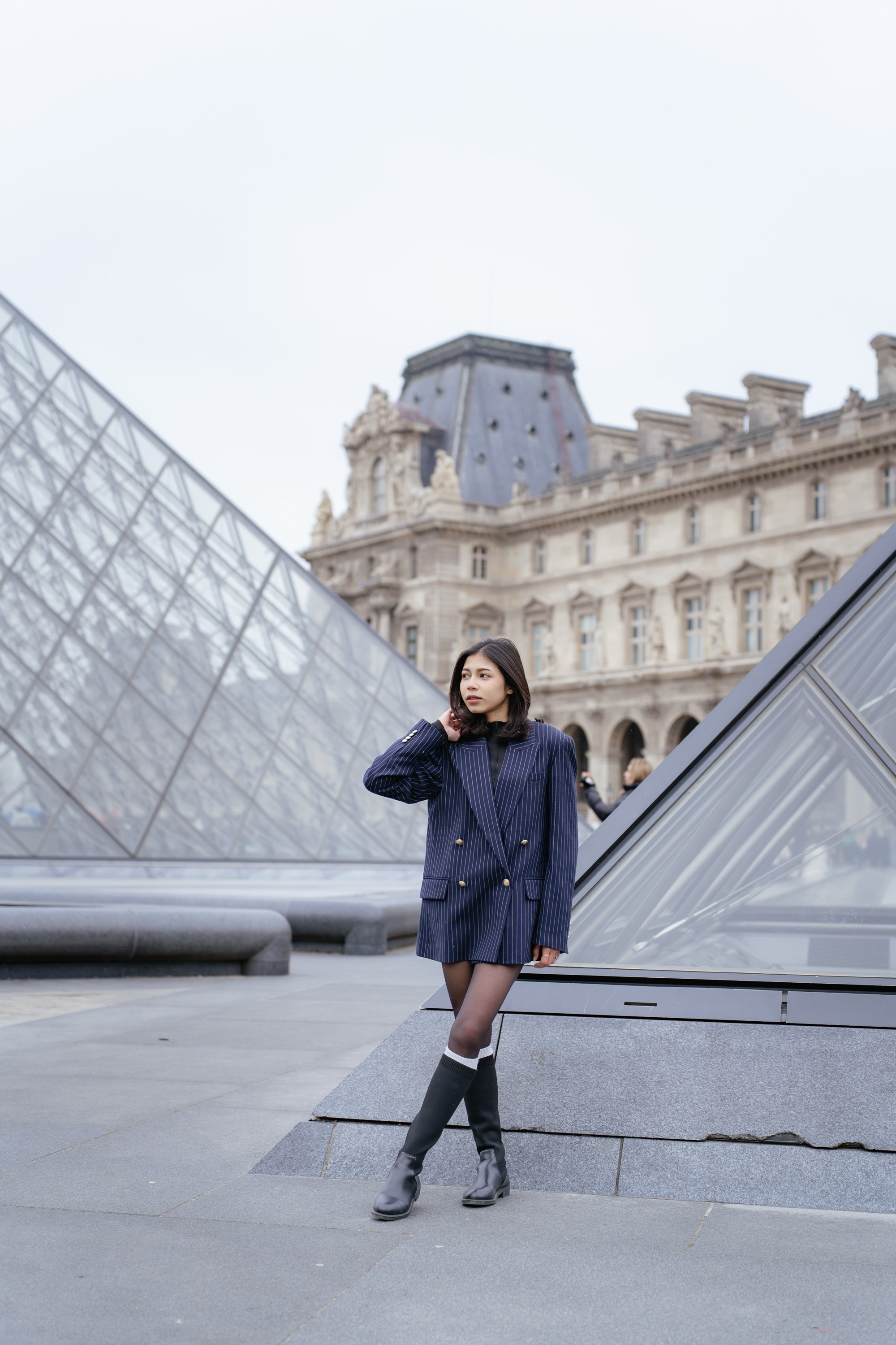 Solo Portrait Session: Louvre & Eiffel Tower. Paris Photographer & Videographer