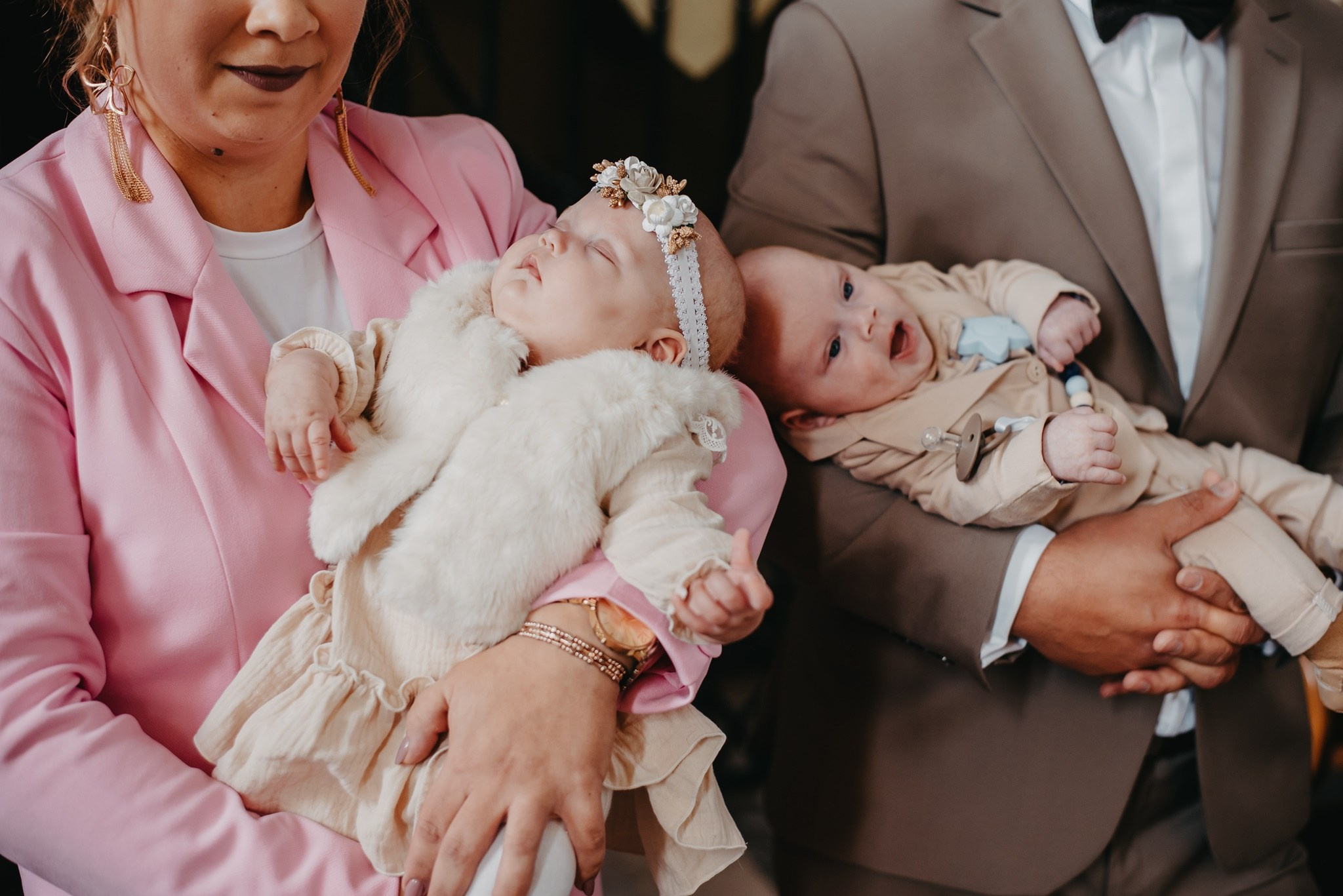 Chrzest Święty Tosi i Jasia. Dominika Strachacka Fotografia | Fotograf ślubny i rodzinny Opole Lubelskie Lublin