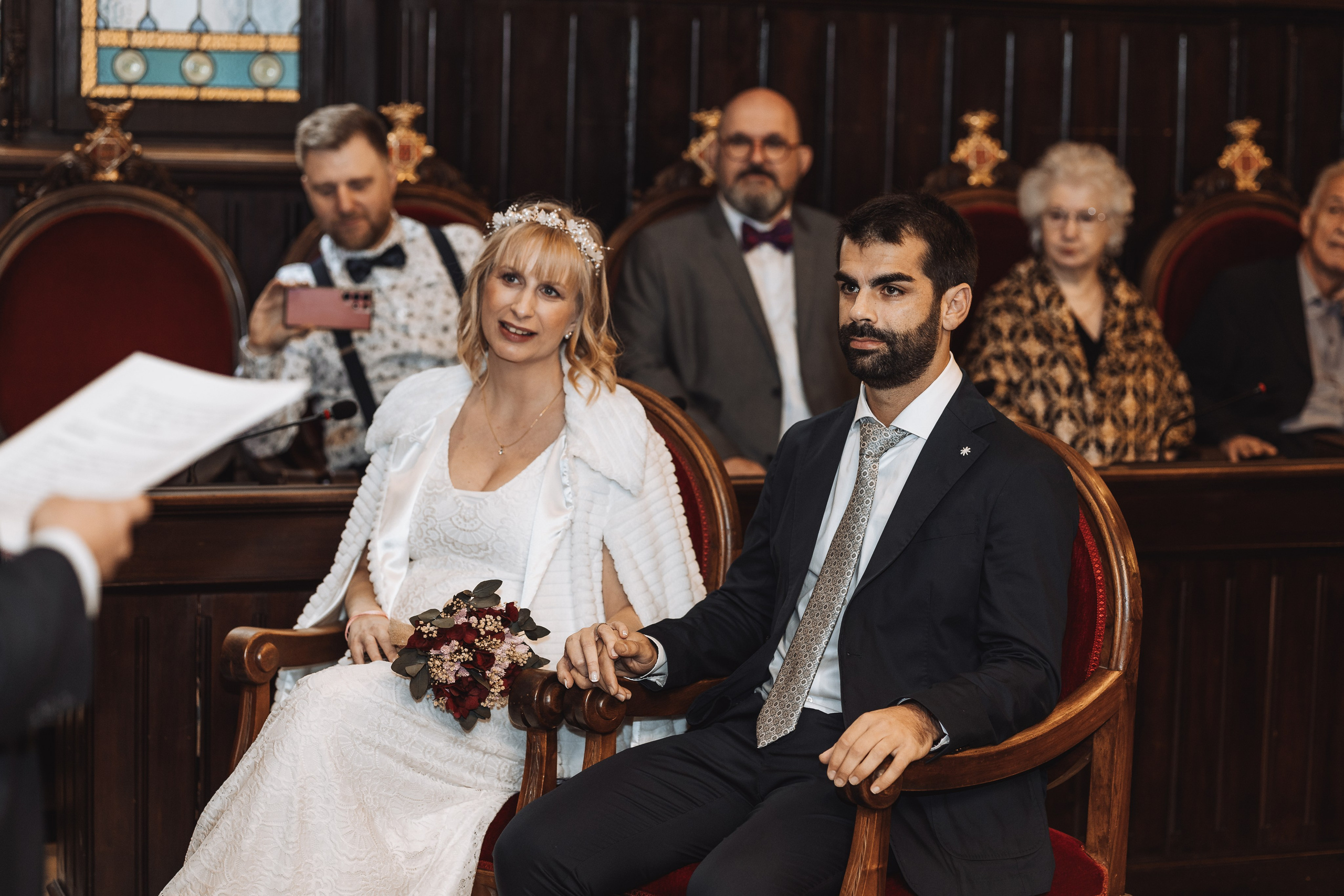 Sarah+Marc, 23.11.2024, Ayuntamiento de Girona. Свадебный фотограф в Каталонии