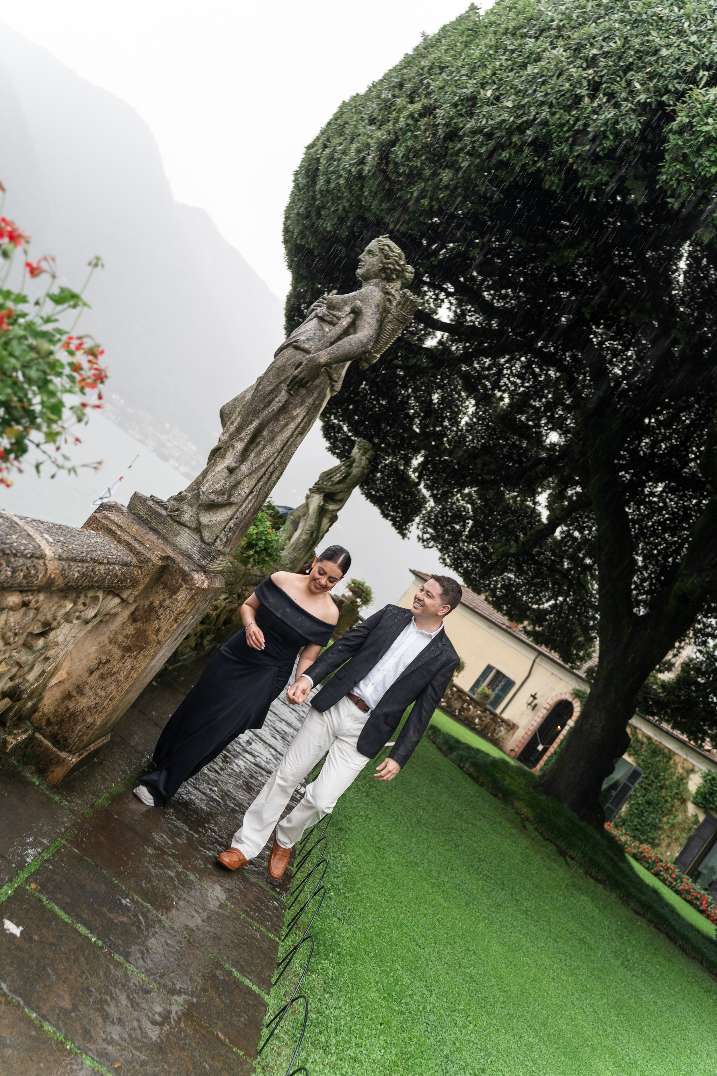 Villa Balbianello Engagement Photoshoot. Proposal Photographer in Lake Como