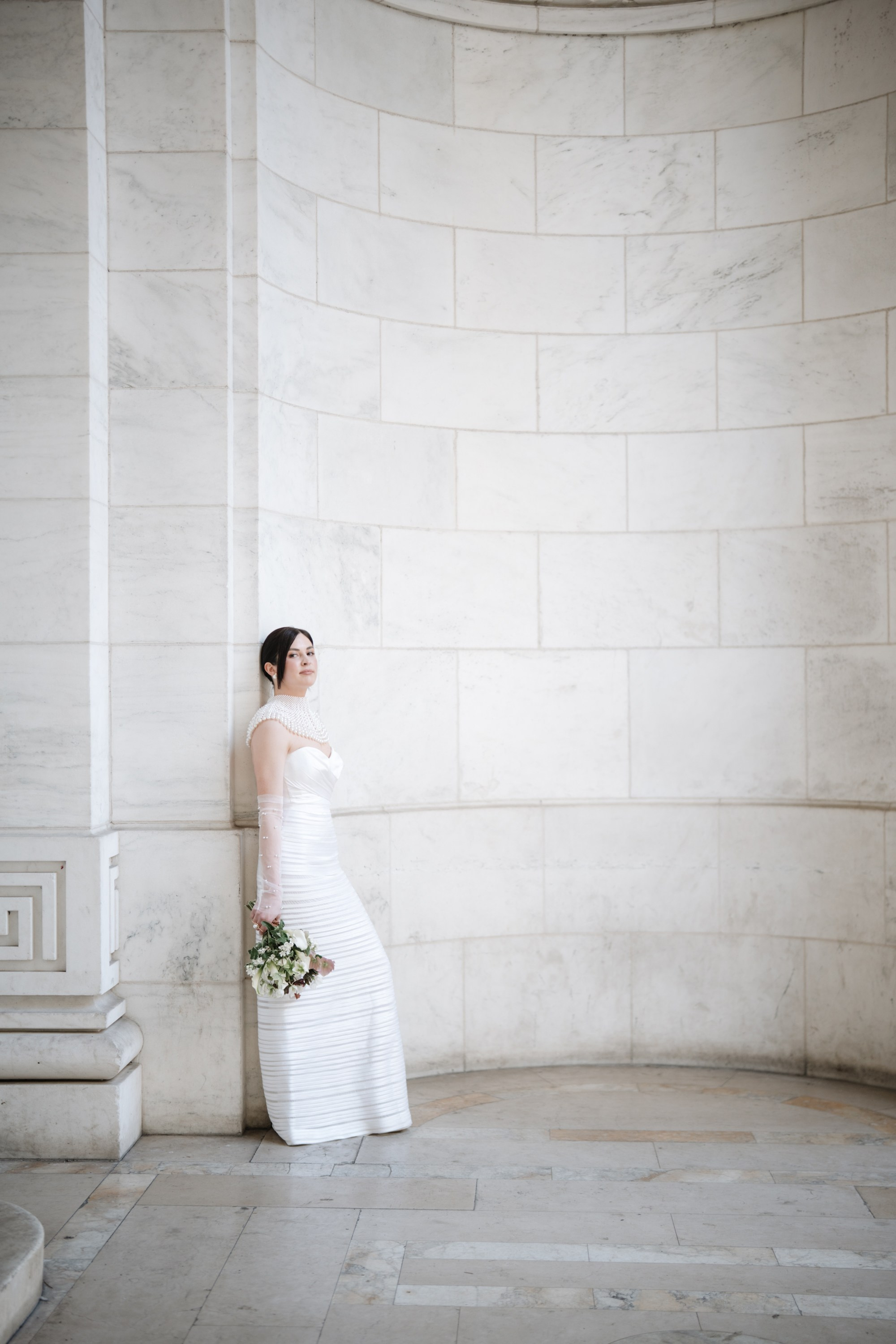 Lily as a bride. Portrait and wedding photographer in New York