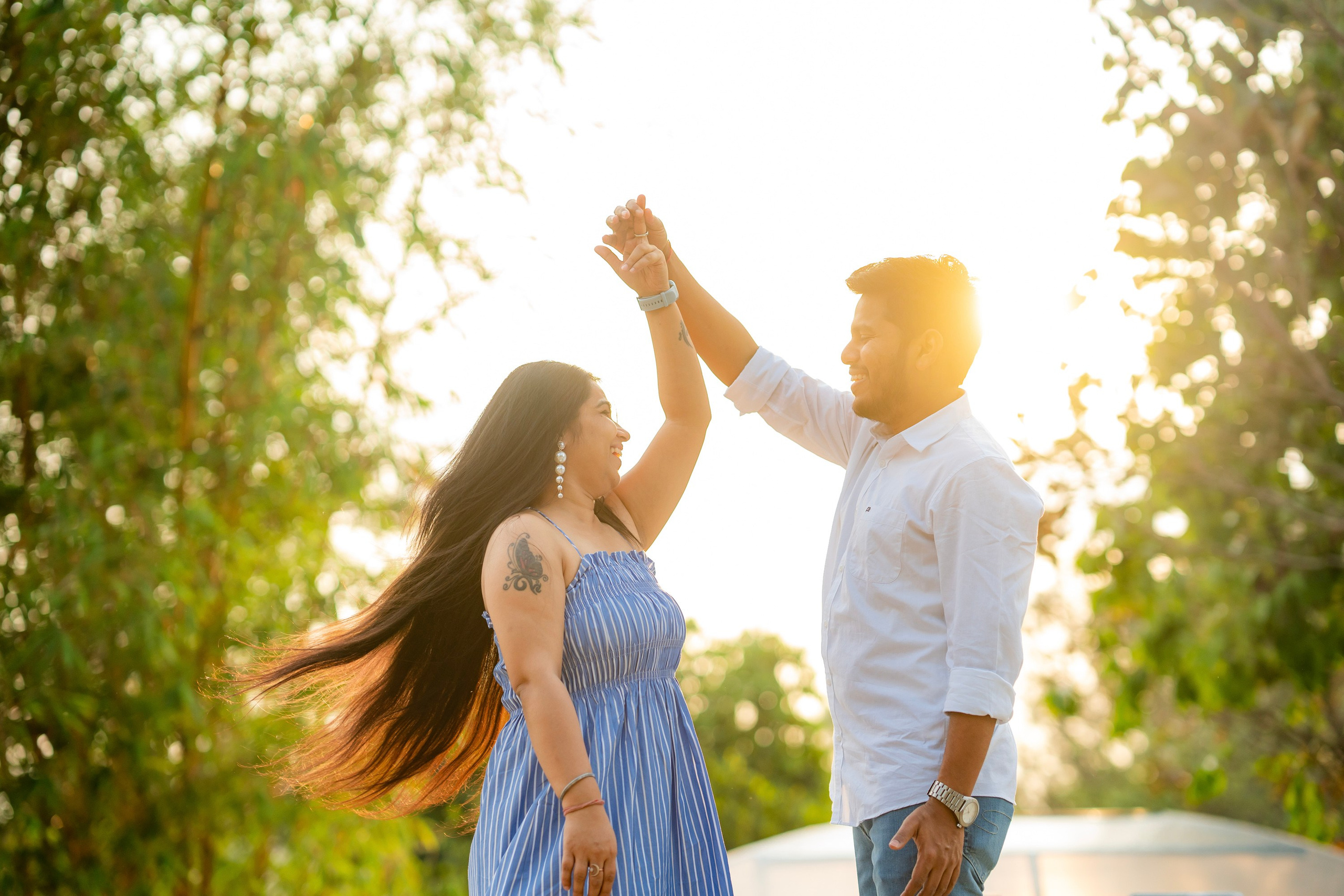 Prakriti & Ayush, Pre-Wedding Shoot at Shibravyi Courtyard, Bangalore | Truly Yours