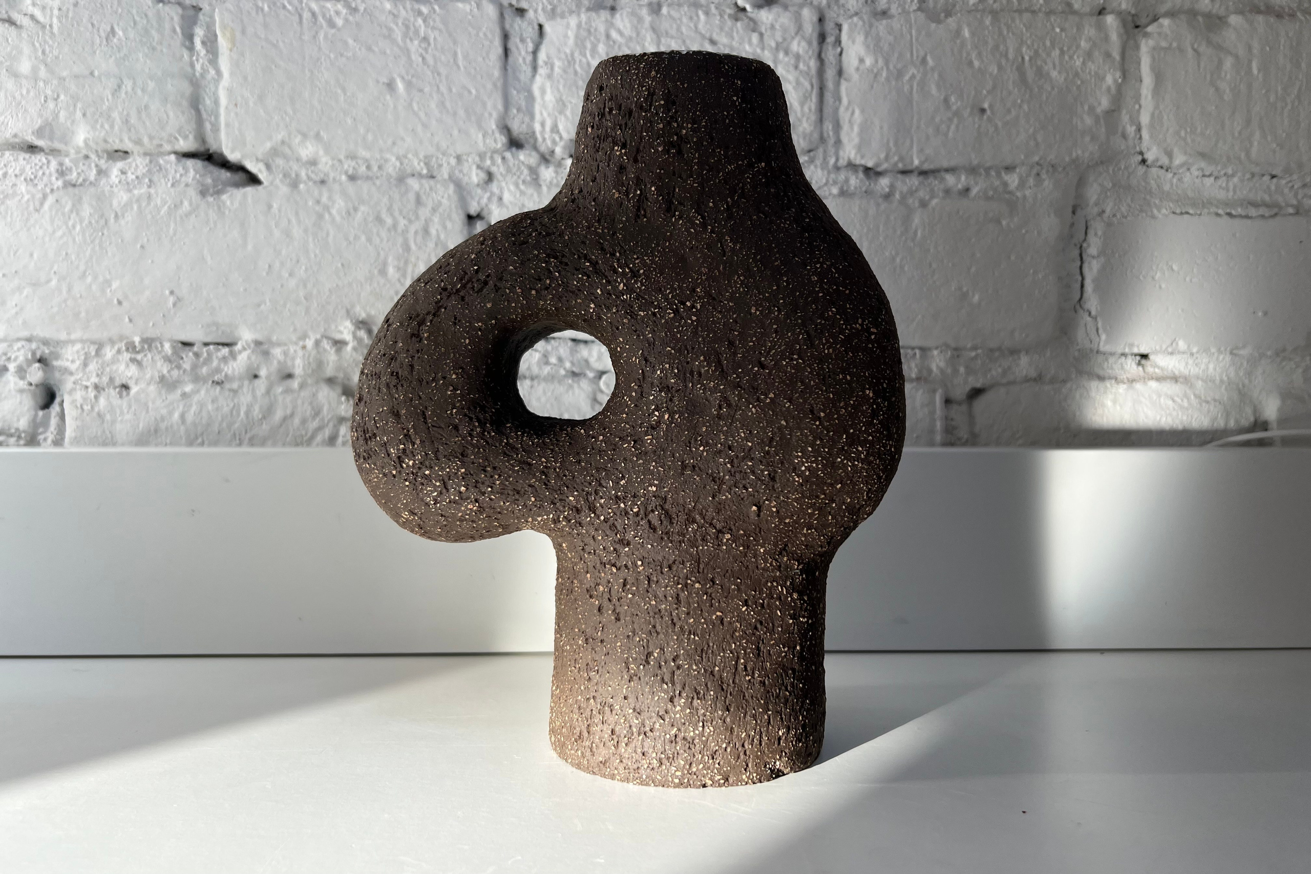 Vase “Cast iron”. ReefCeramics, based in Nicosia, is a creative hub where handcrafted ce