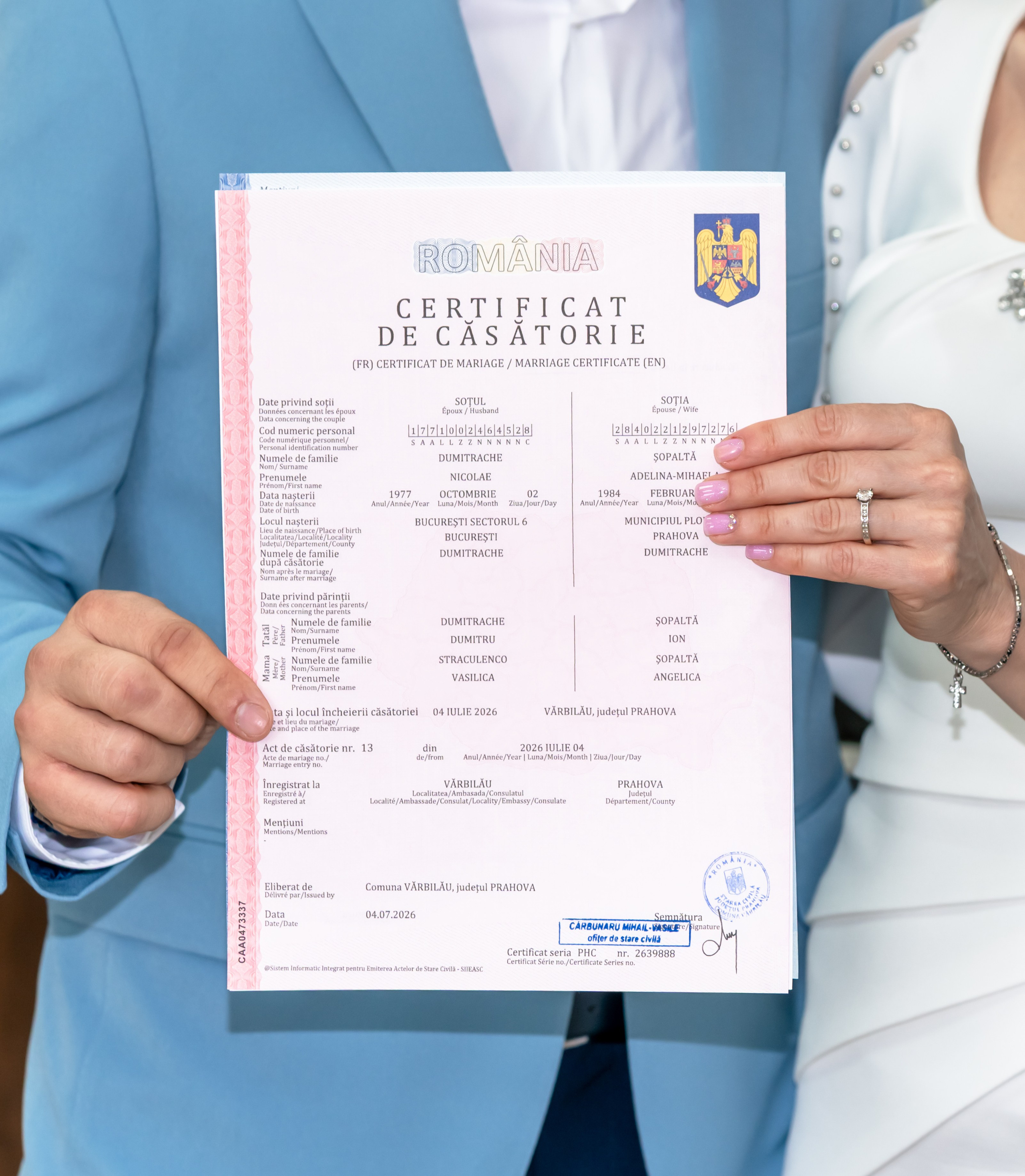 Cununie Civilă Adelina & Nick. Mihai Alexandra Events