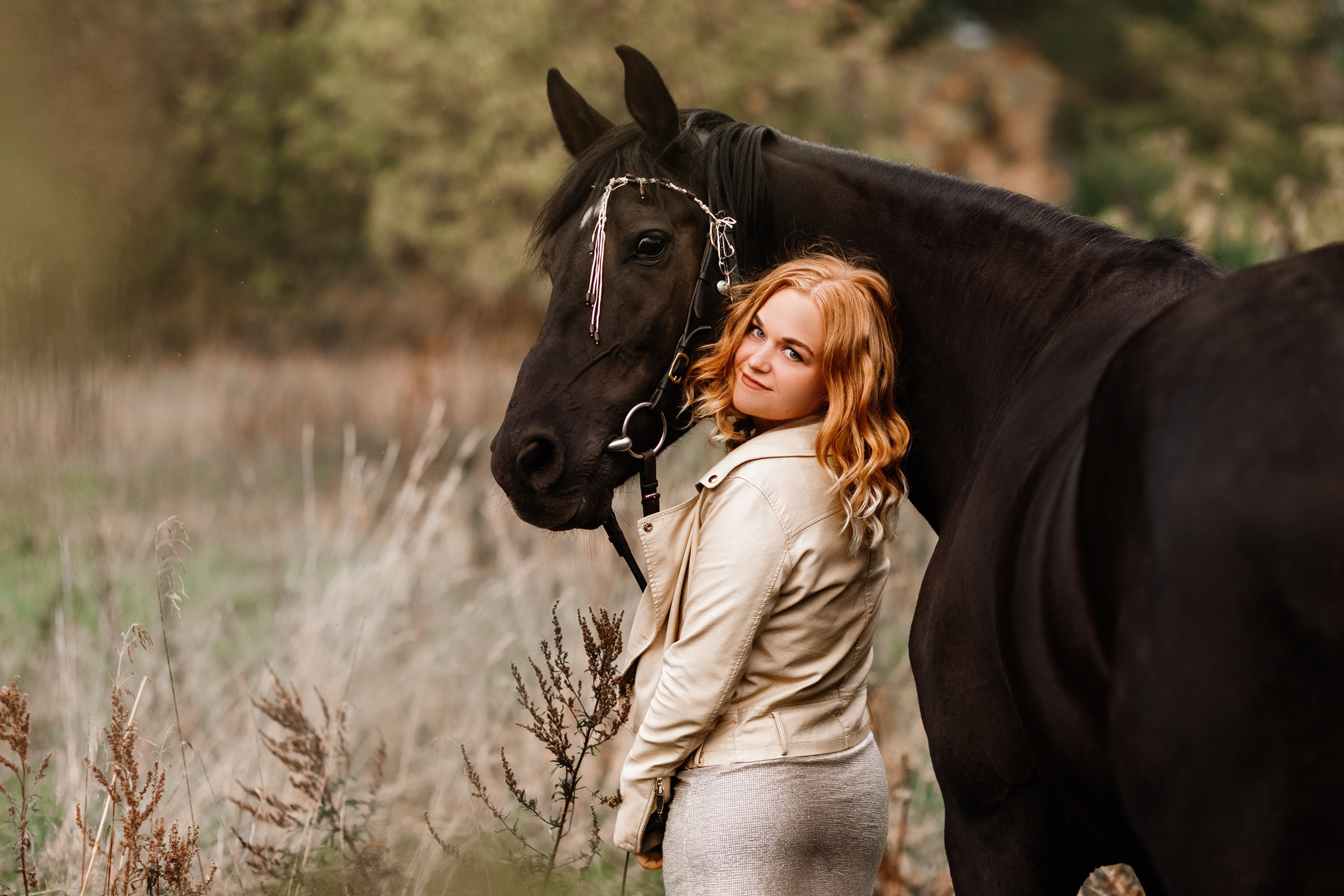 Victoria & her horses, autumn. Kaja | fotograf psów we Wrocławiu